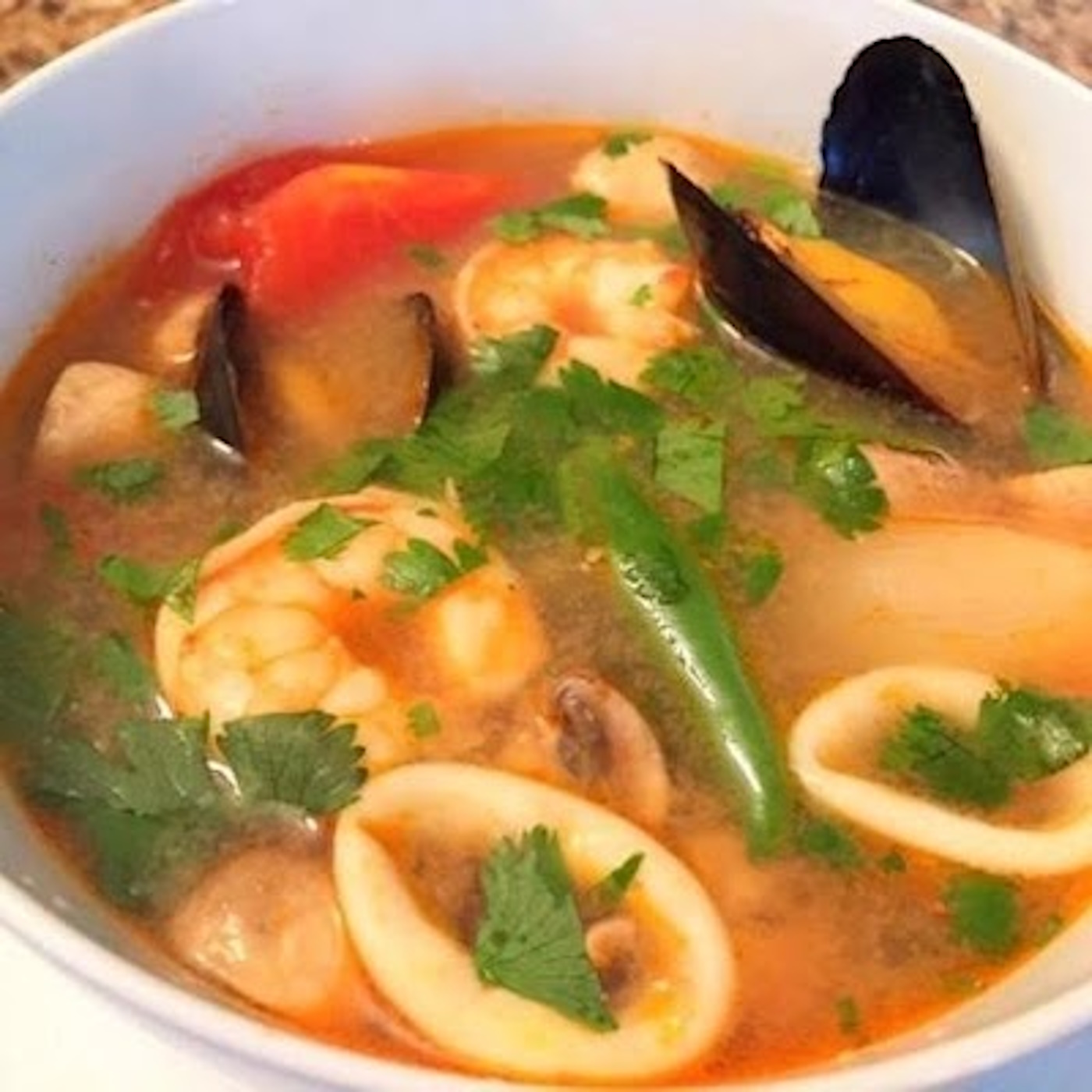 Thai Spicy Seafood Soup (for two)