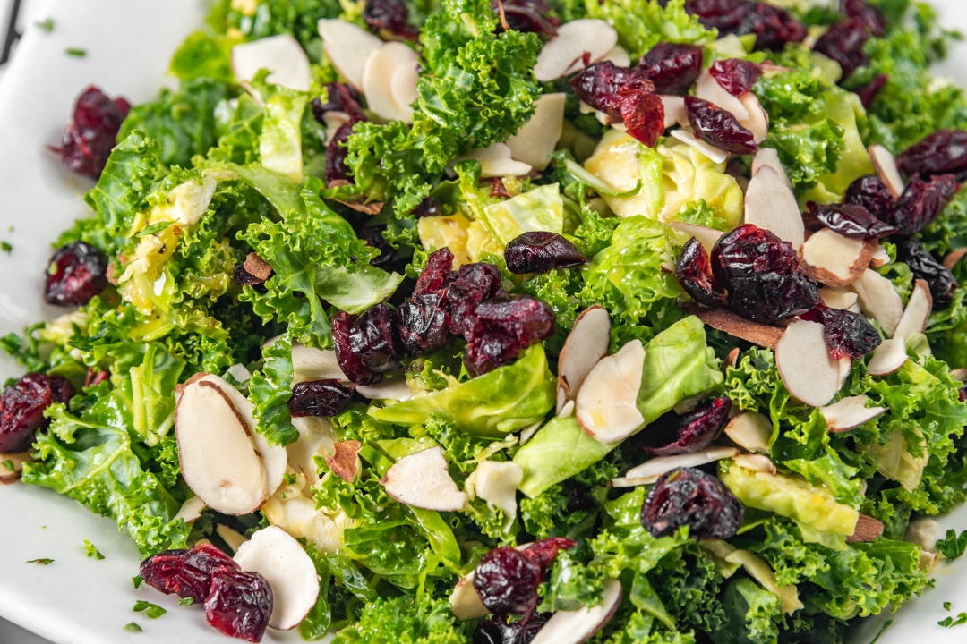 Kale & Brussel Sprouts Salad.
