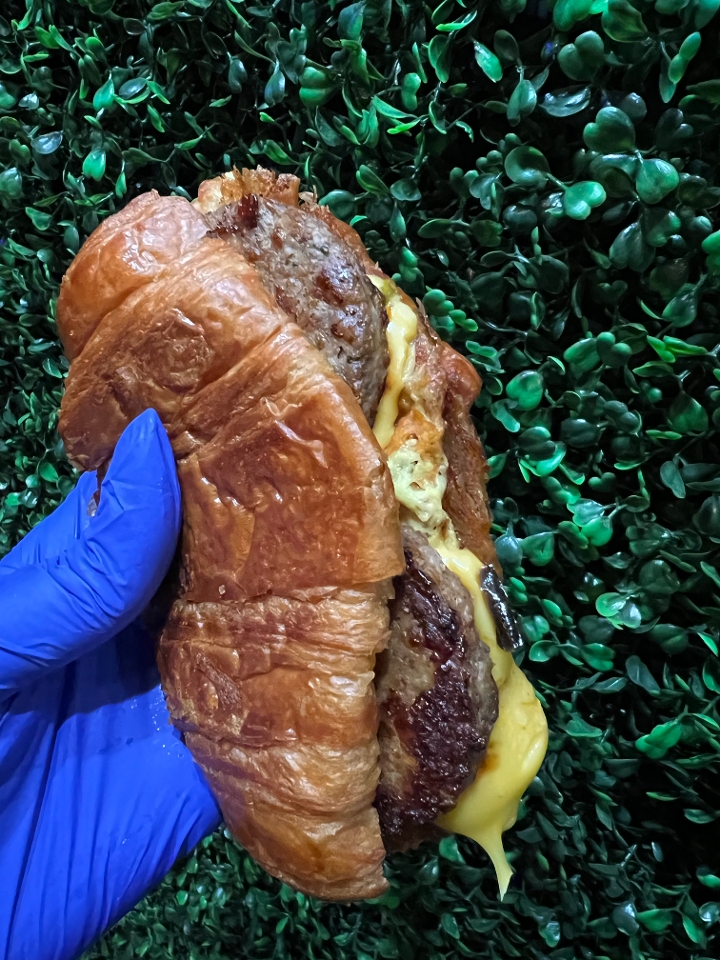 JUMBO CROISSANT BREAKFAST SANDWICH.