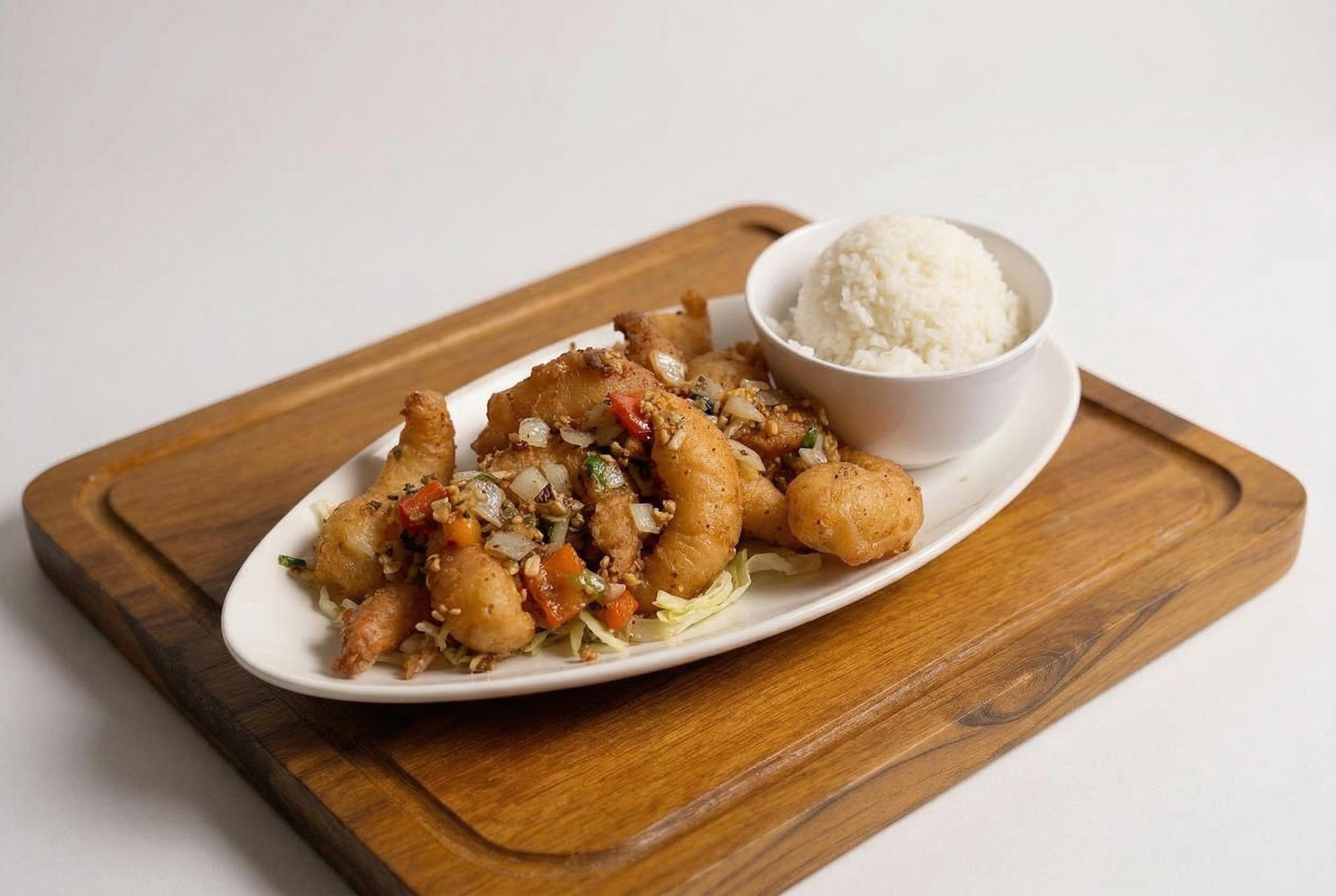 椒盐虾 Salt & Pepper Shrimp.