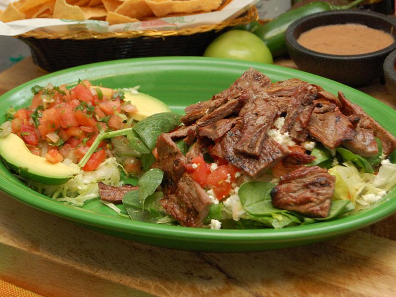 L/Carne Asada Salad.