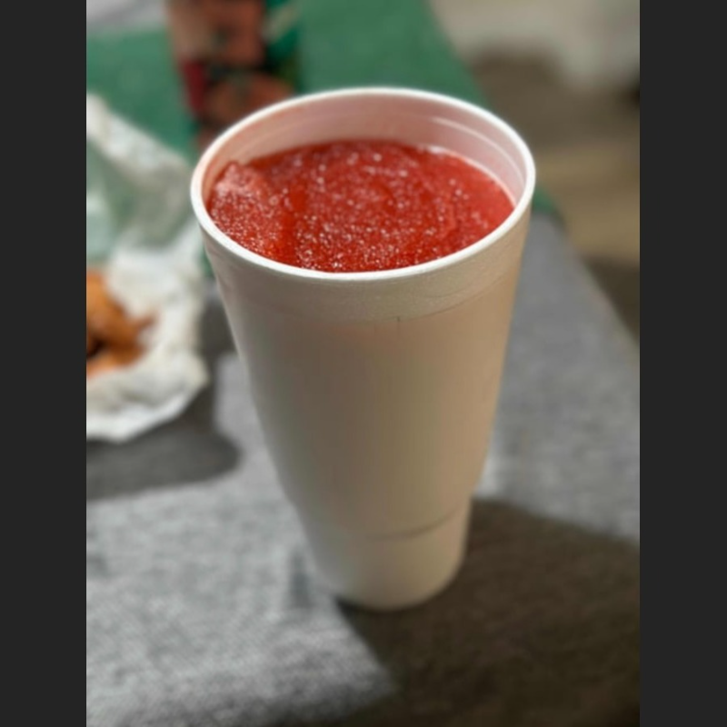 Small frozen slushy.