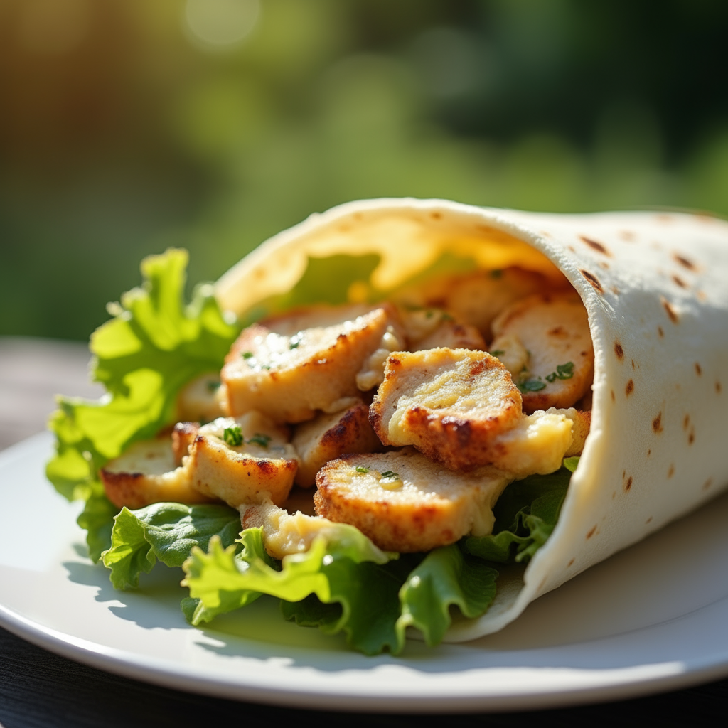 Chicken Caesar wraps.