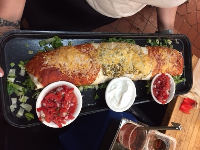 The Fab-5 Pound Burrito.