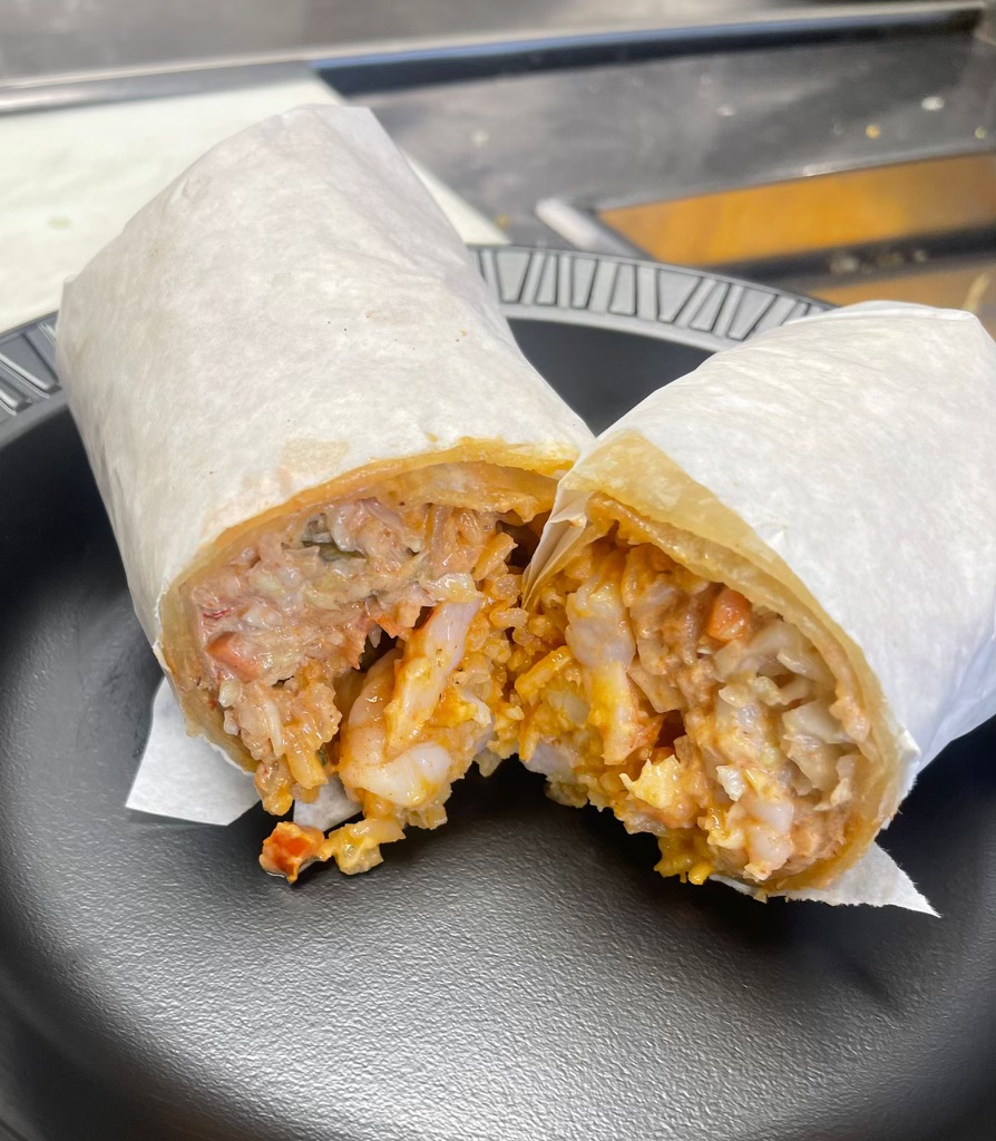 Shrimp Burrito.