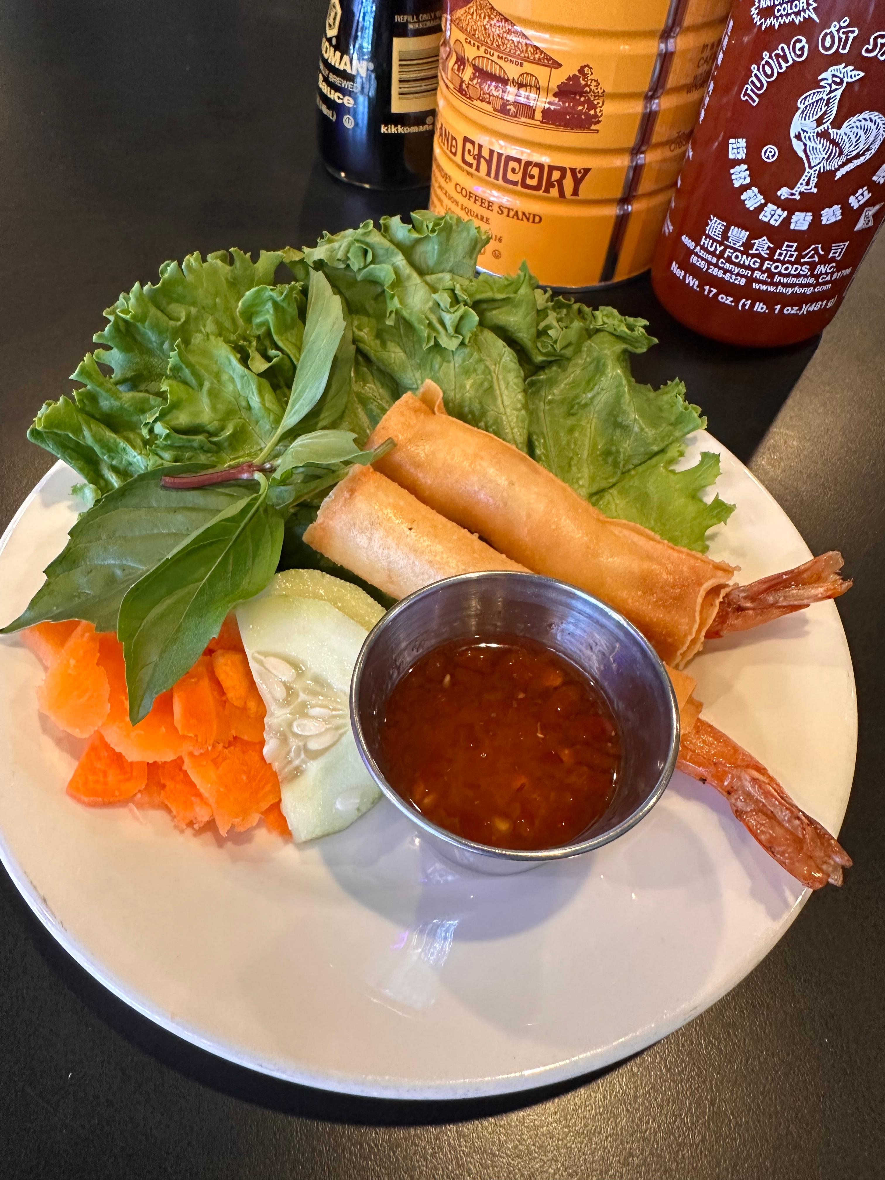 2 BIG-SIS SHRIMP ROLLS.