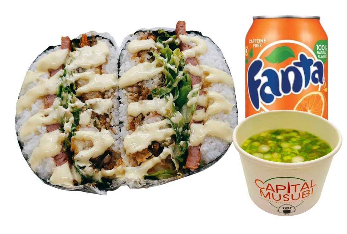 COMBO - Shrimp Tempura Musubi.