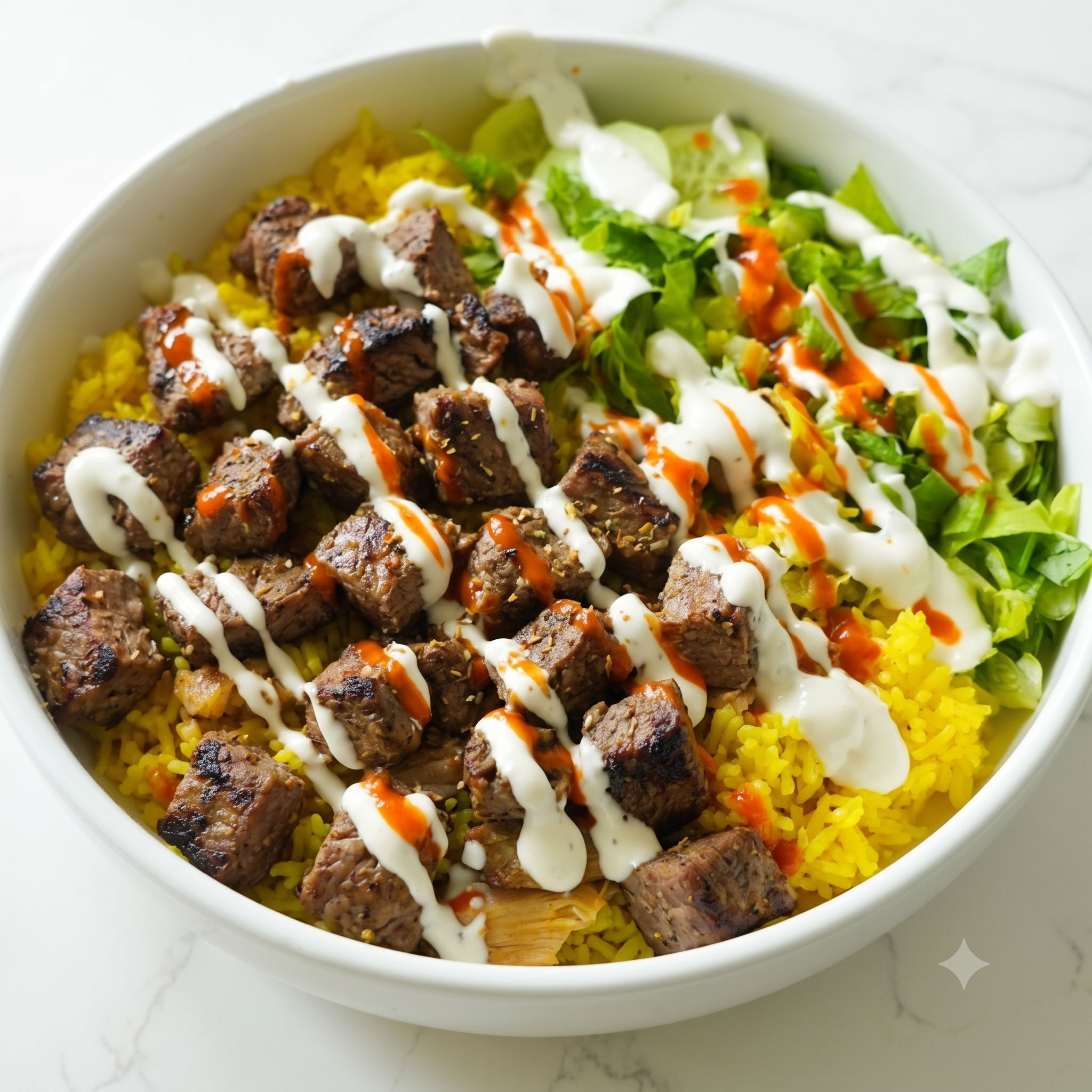 Grilled Beef over Rice.