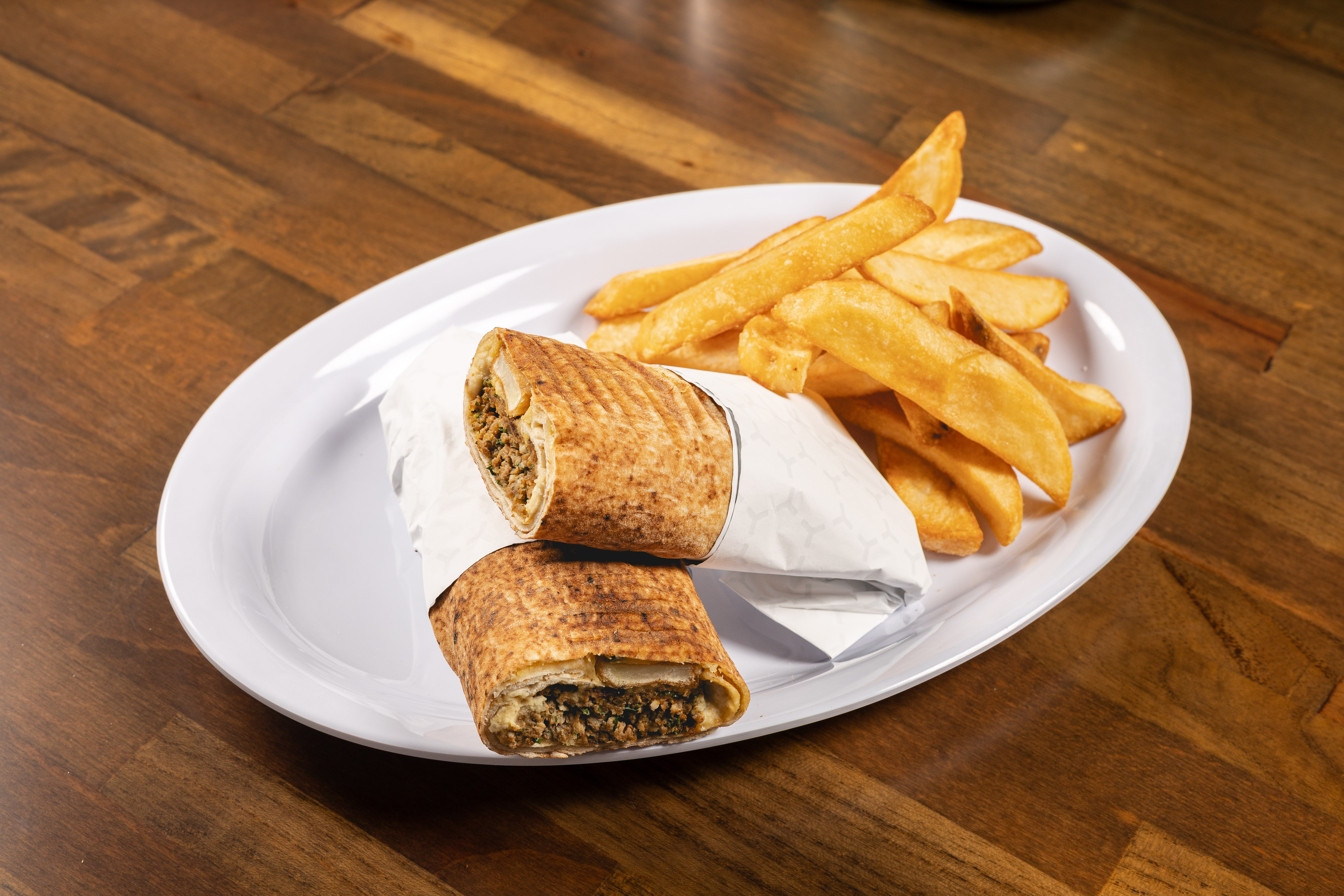 Kafta Kabob Sandwich.