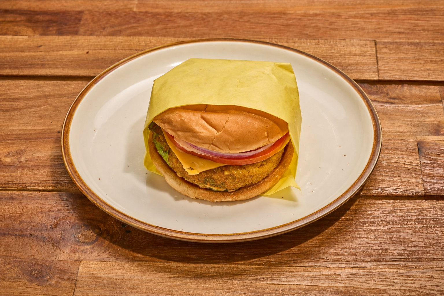 Aaloo Tikki Burger.