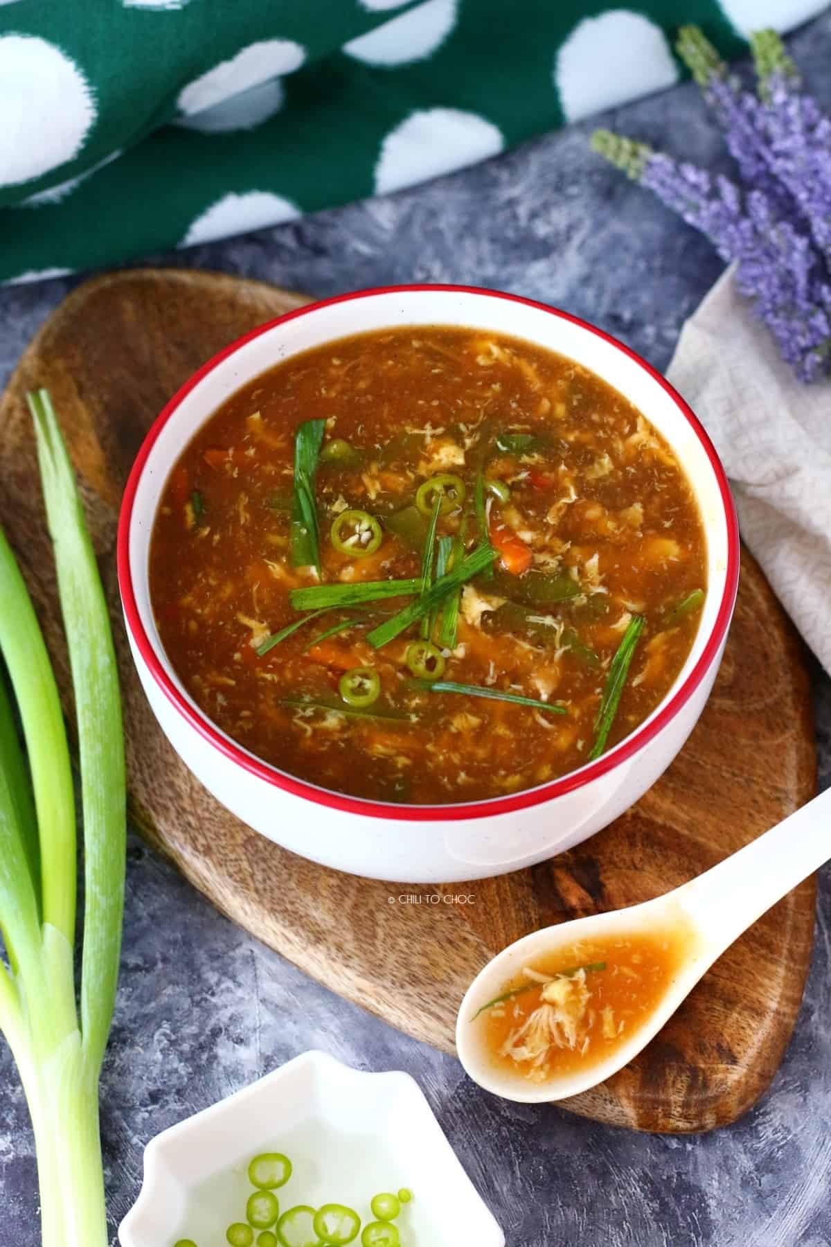 Hot & Sour Soup Chicken.