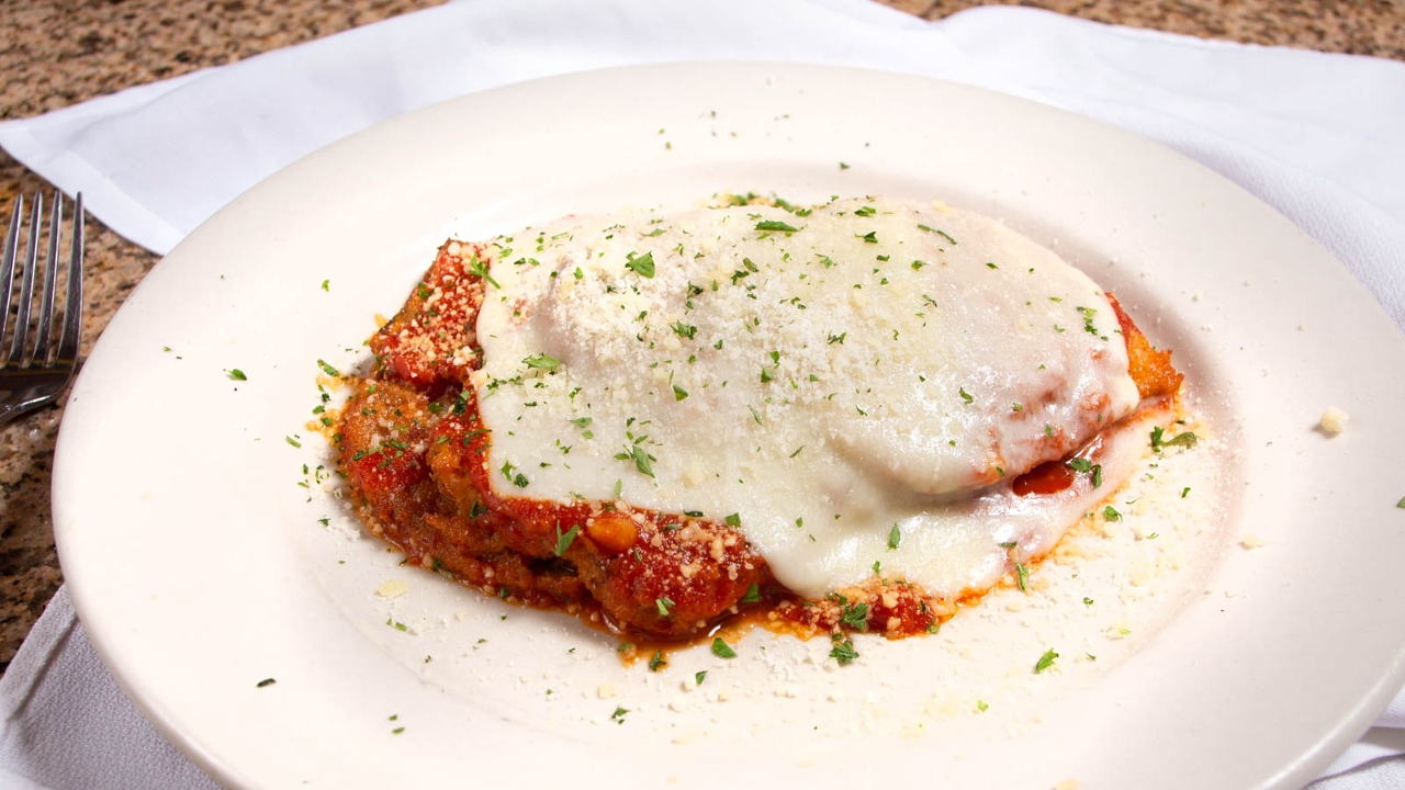 Eggplant Parmigiana.