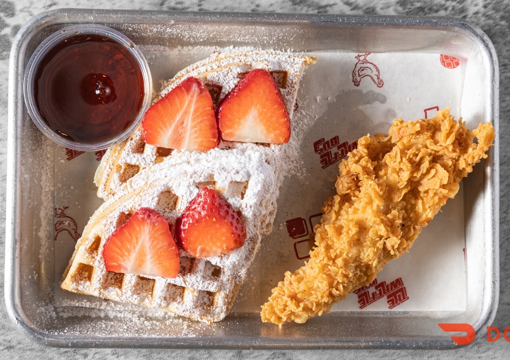Kids Chicken and Waffles.