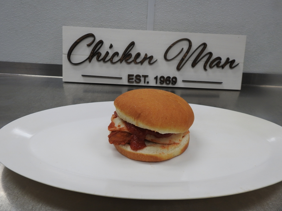 Chicken Parmesan Sandwich Snack.