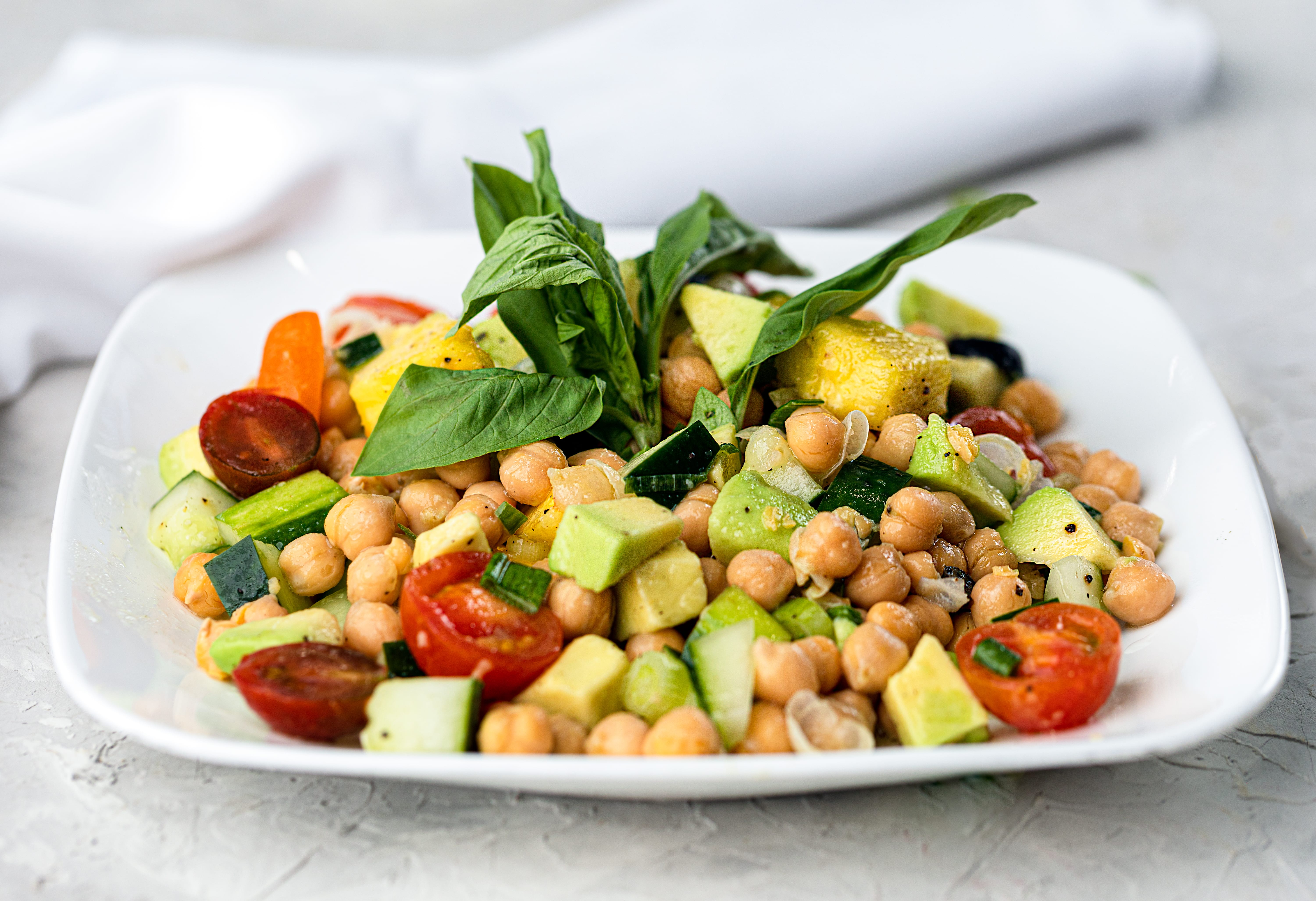 Chickpea Salad (Vegan).