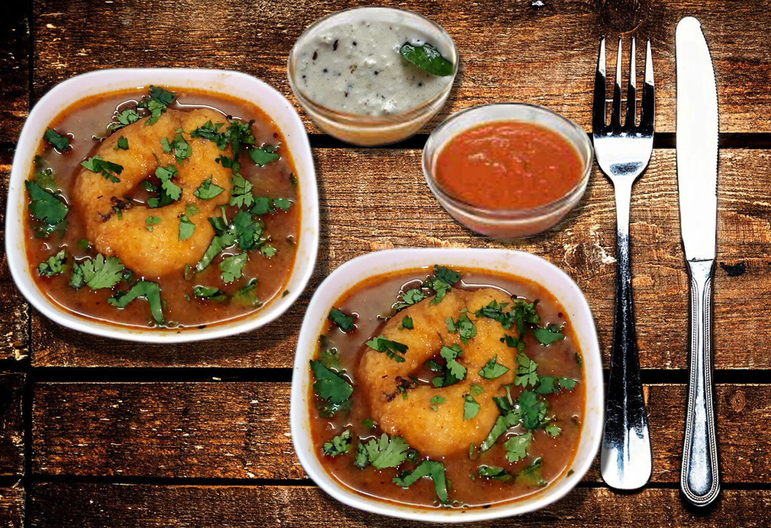 Sambar Vada (3 pcs).
