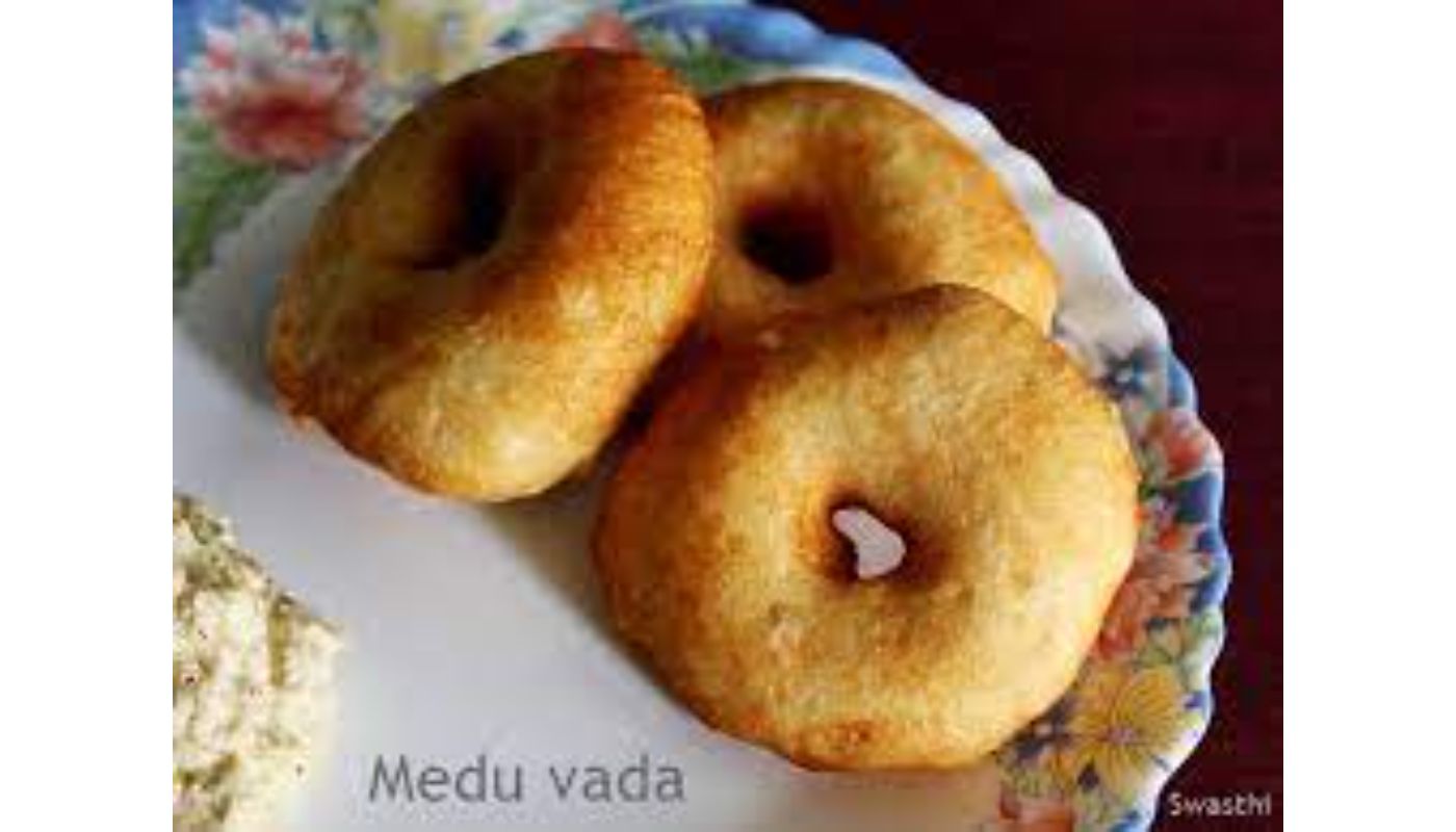 Medhu Vada (2) (Vegan, Gluten-Free).