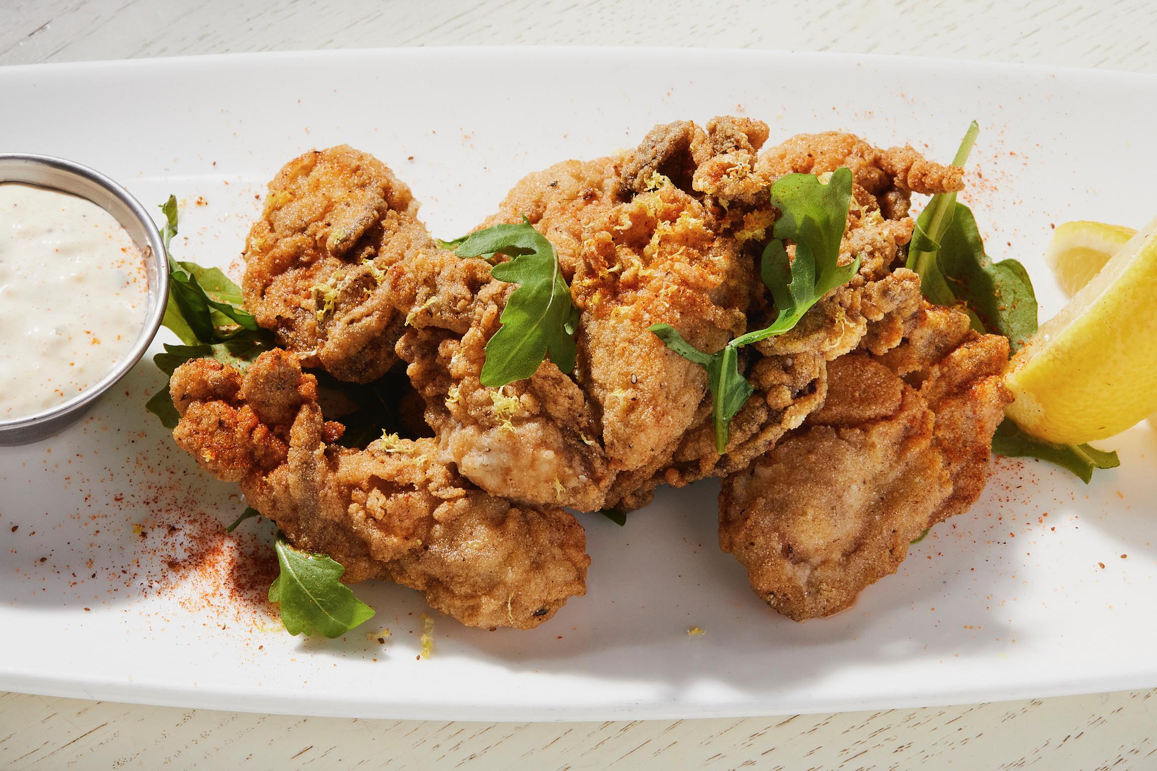 ½ LB Fried Oysters.