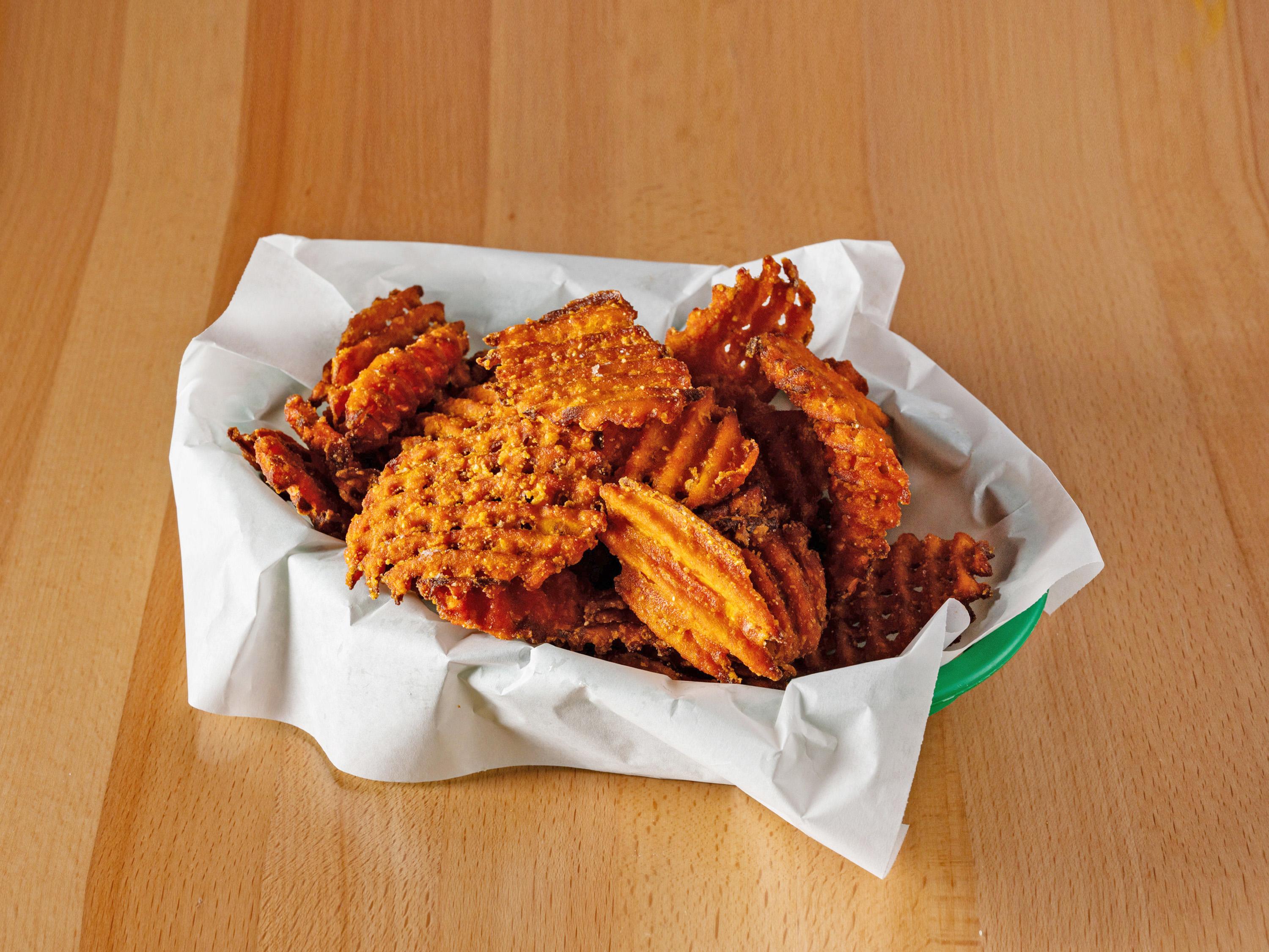 Basket Sweet Potato Waffle Fries.
