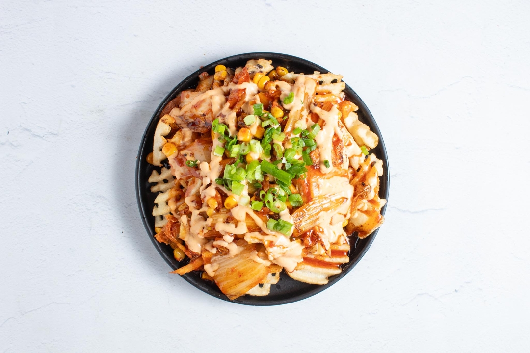 Loaded Kimchi Fries.