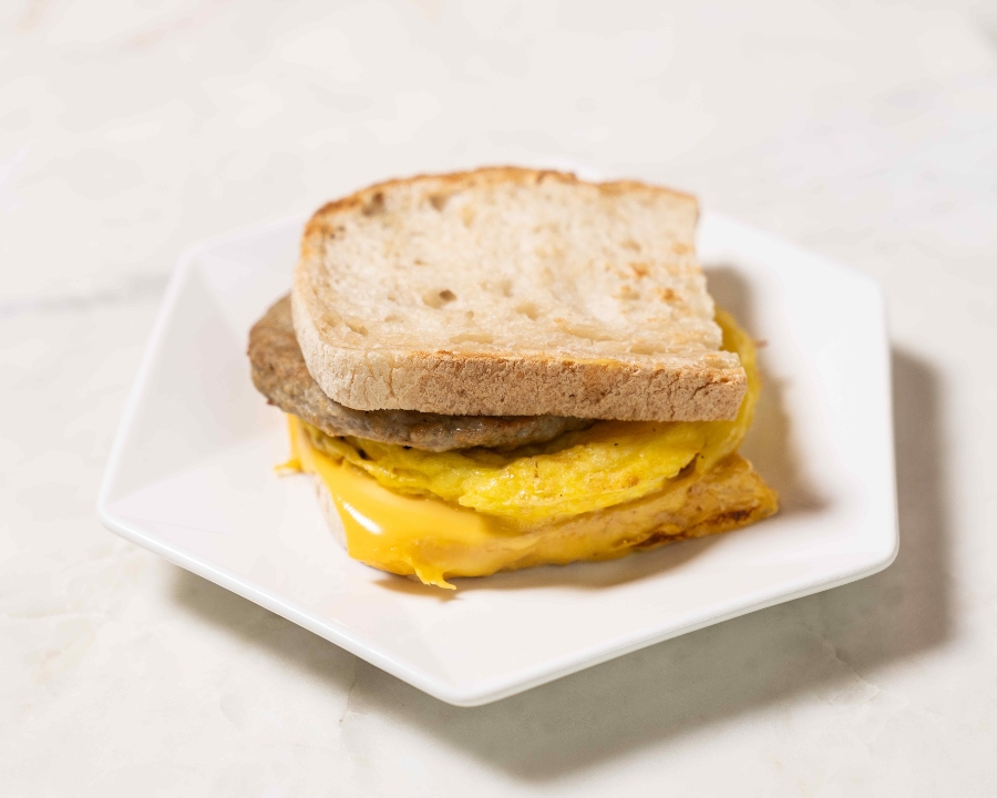 Sausage Breakfast Sandwich.