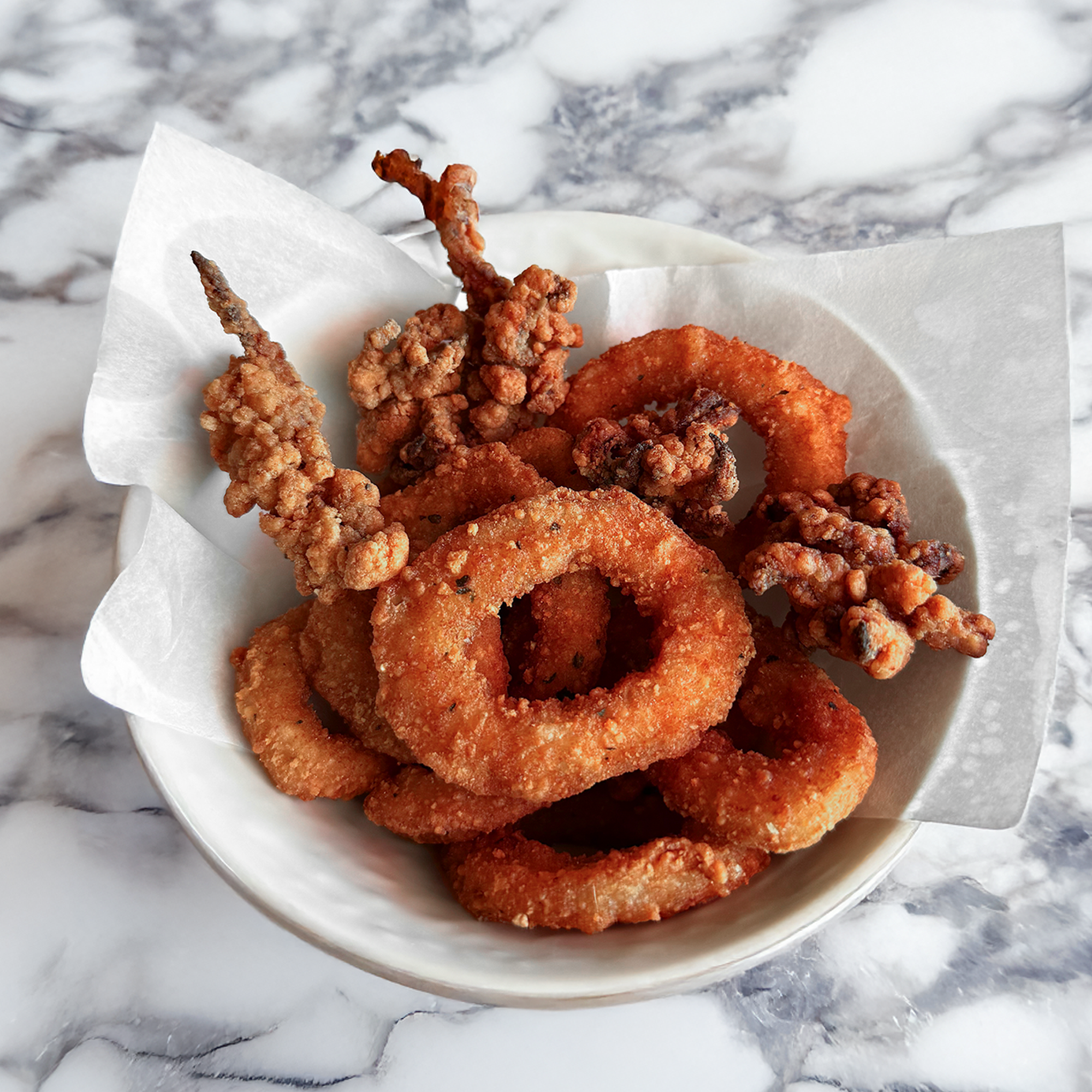 Tempura Calamari Appetizer.