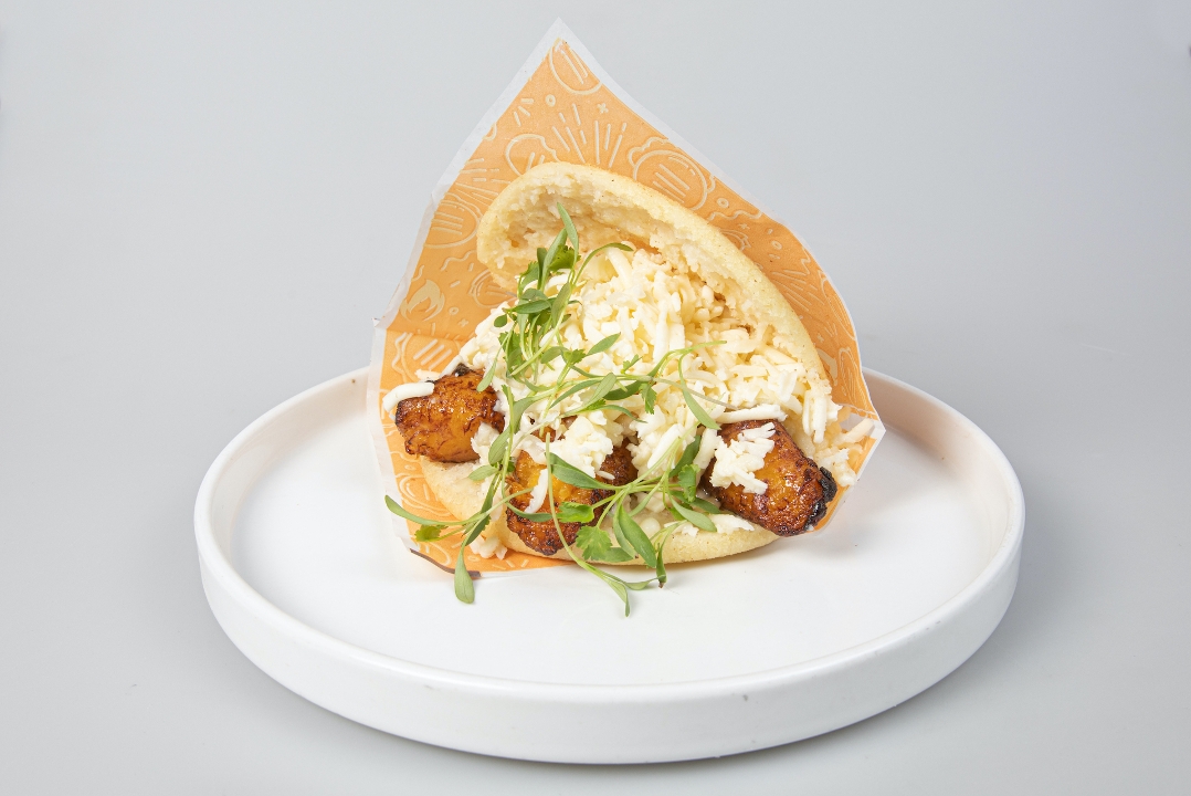 Arepa Sweet Plantains and White Cheese.