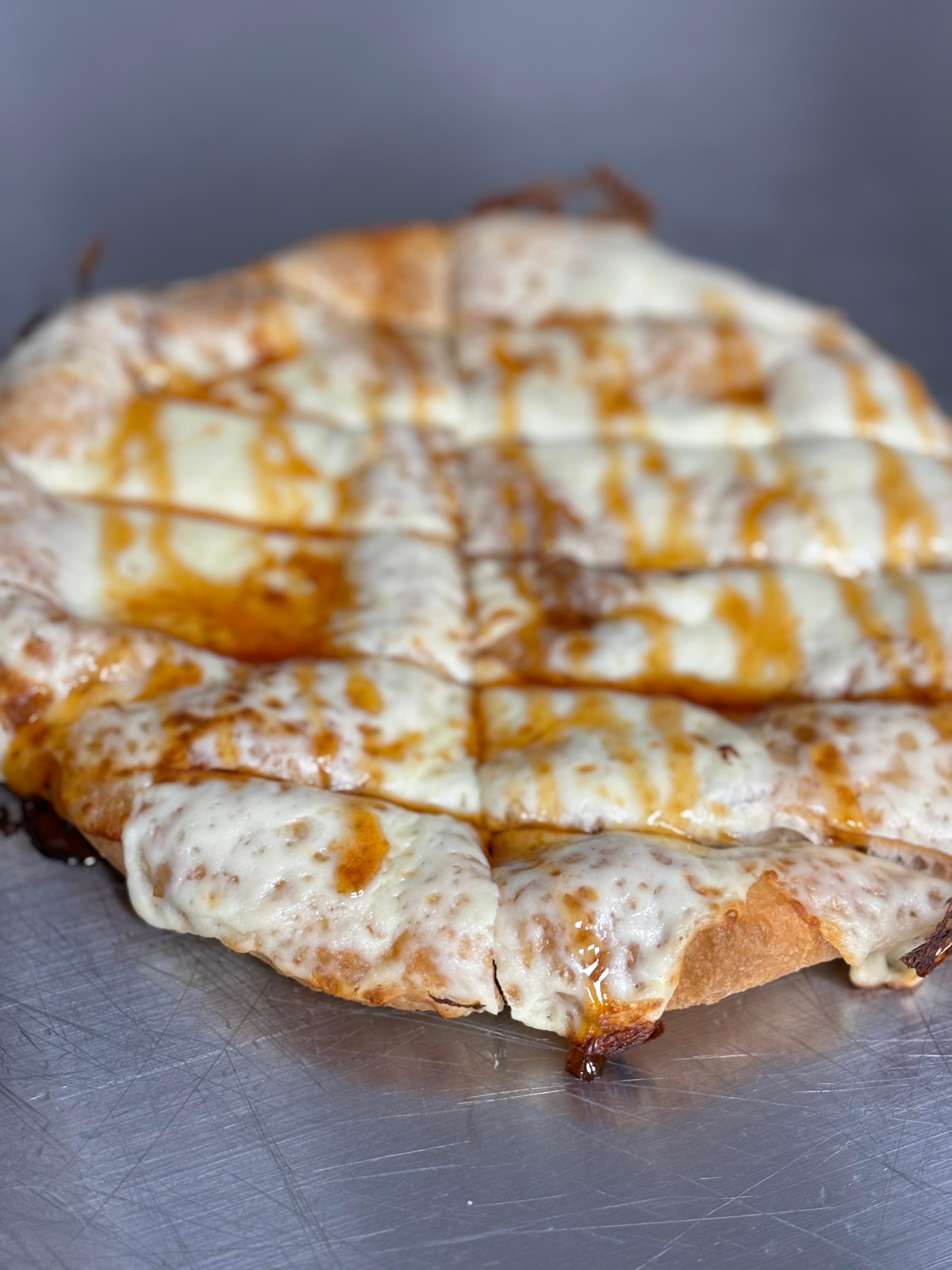 Hot Honey Cheesy Garlic Bread.