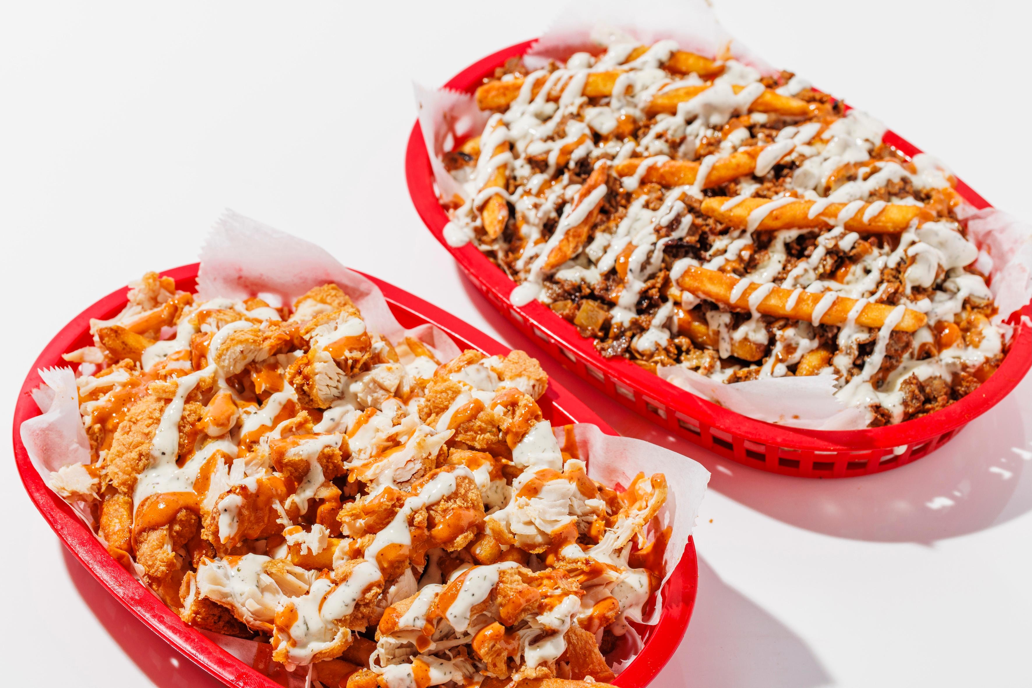 OG Fries Half Chicken/ Half Steak.