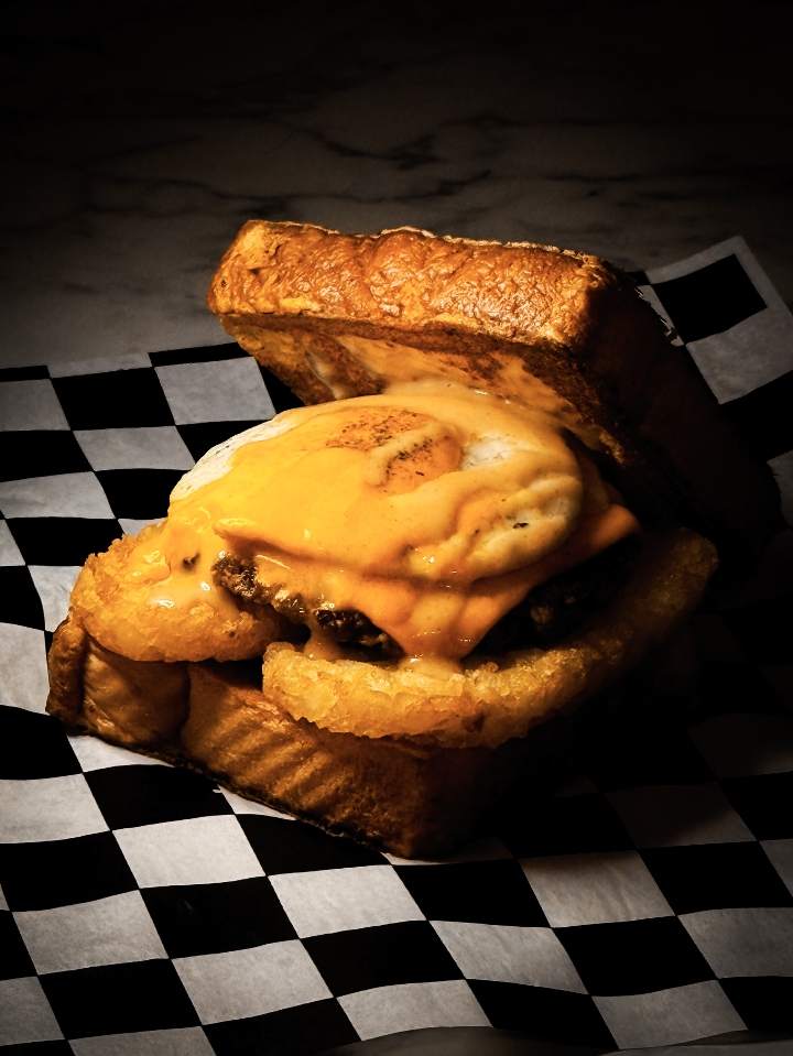 French Toast Breakfast Burger.