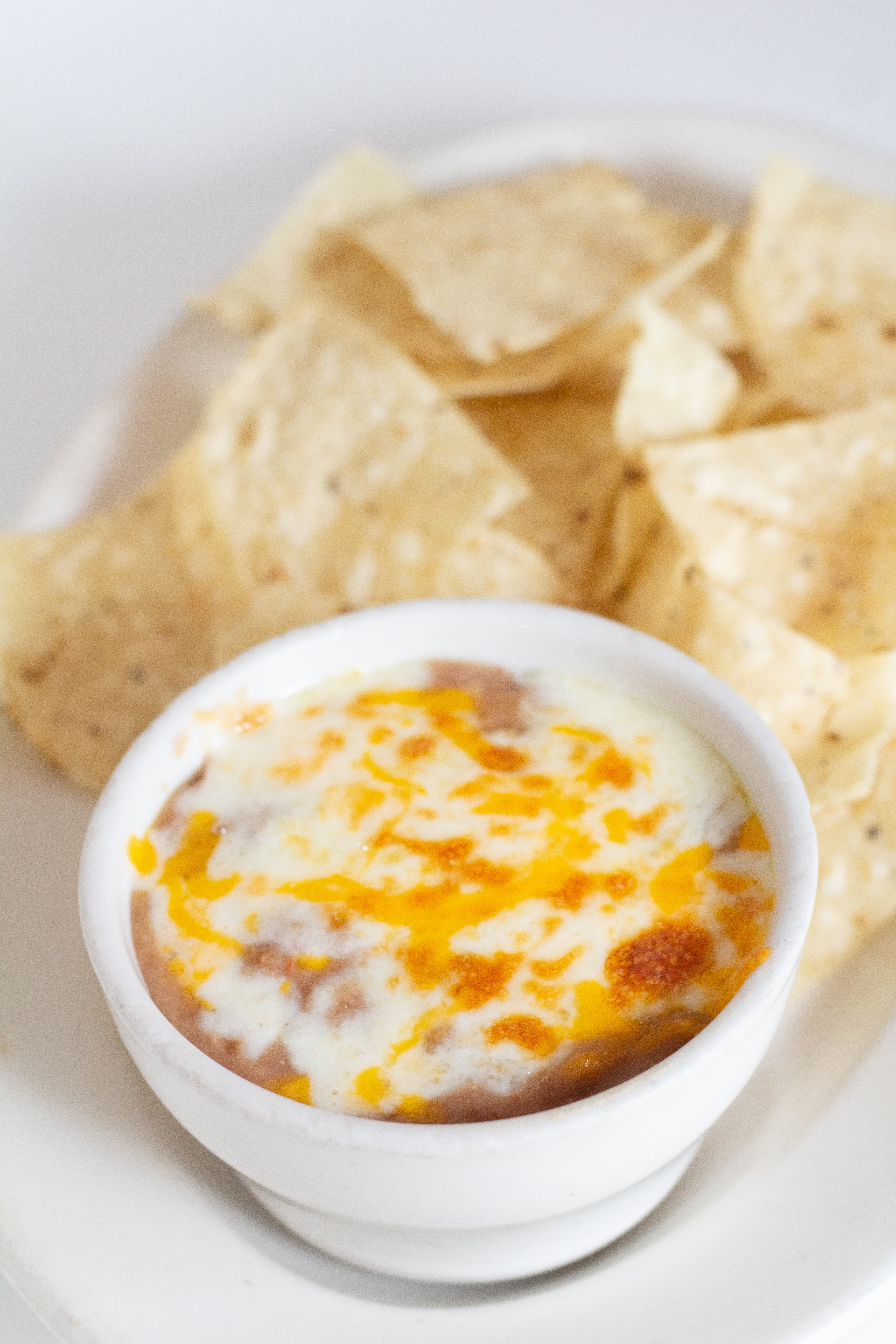Refried Bean Dip & Chips.