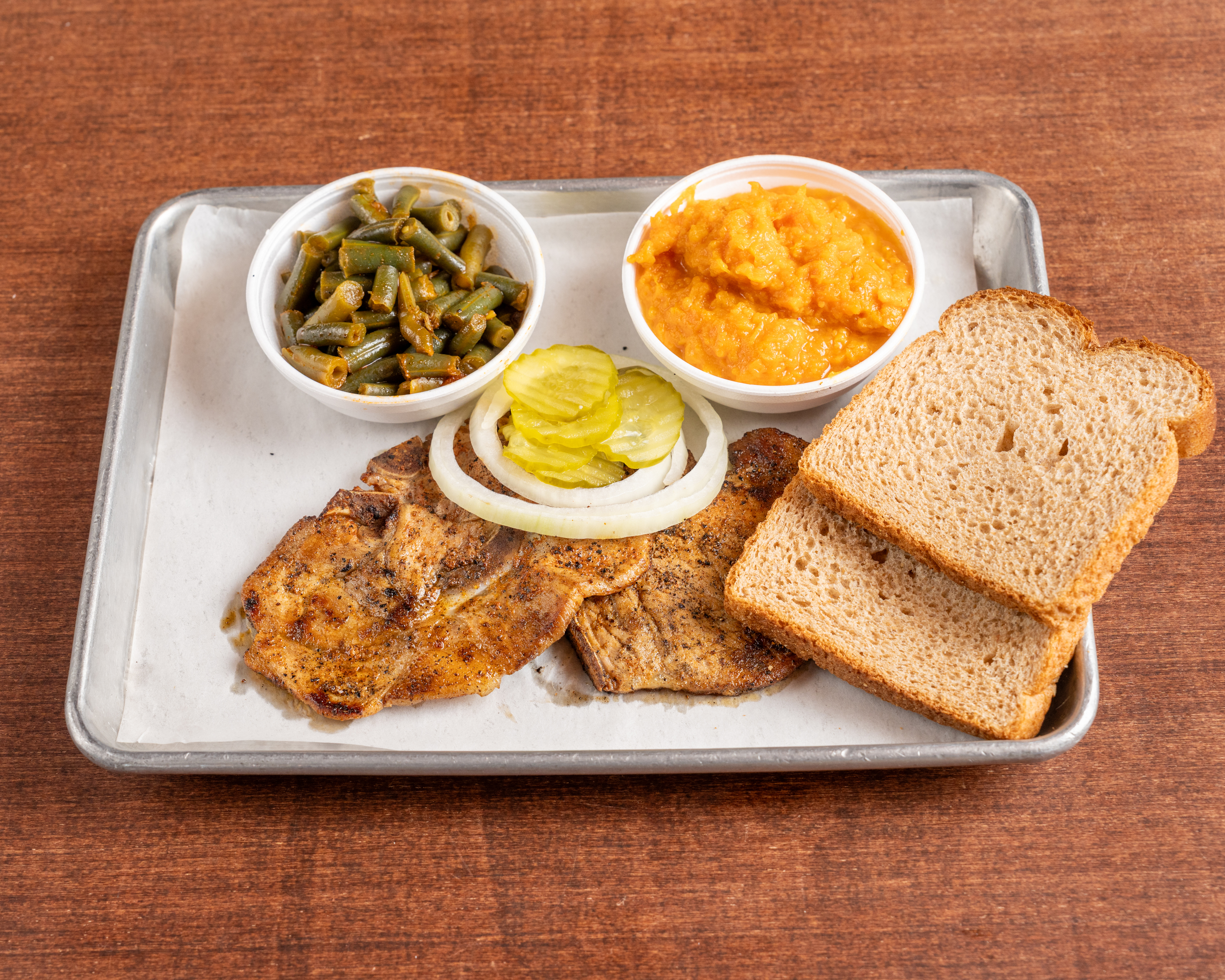 Pork Chop Plate.