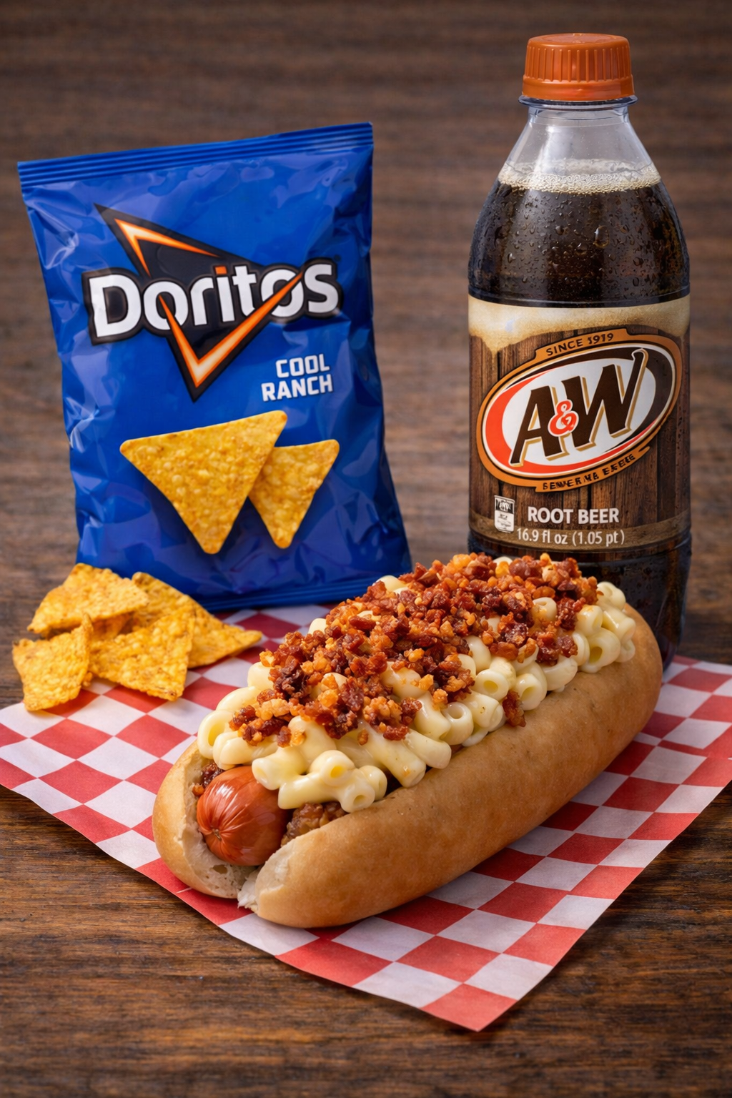 MAC N CHEESE FRANK MEAL.