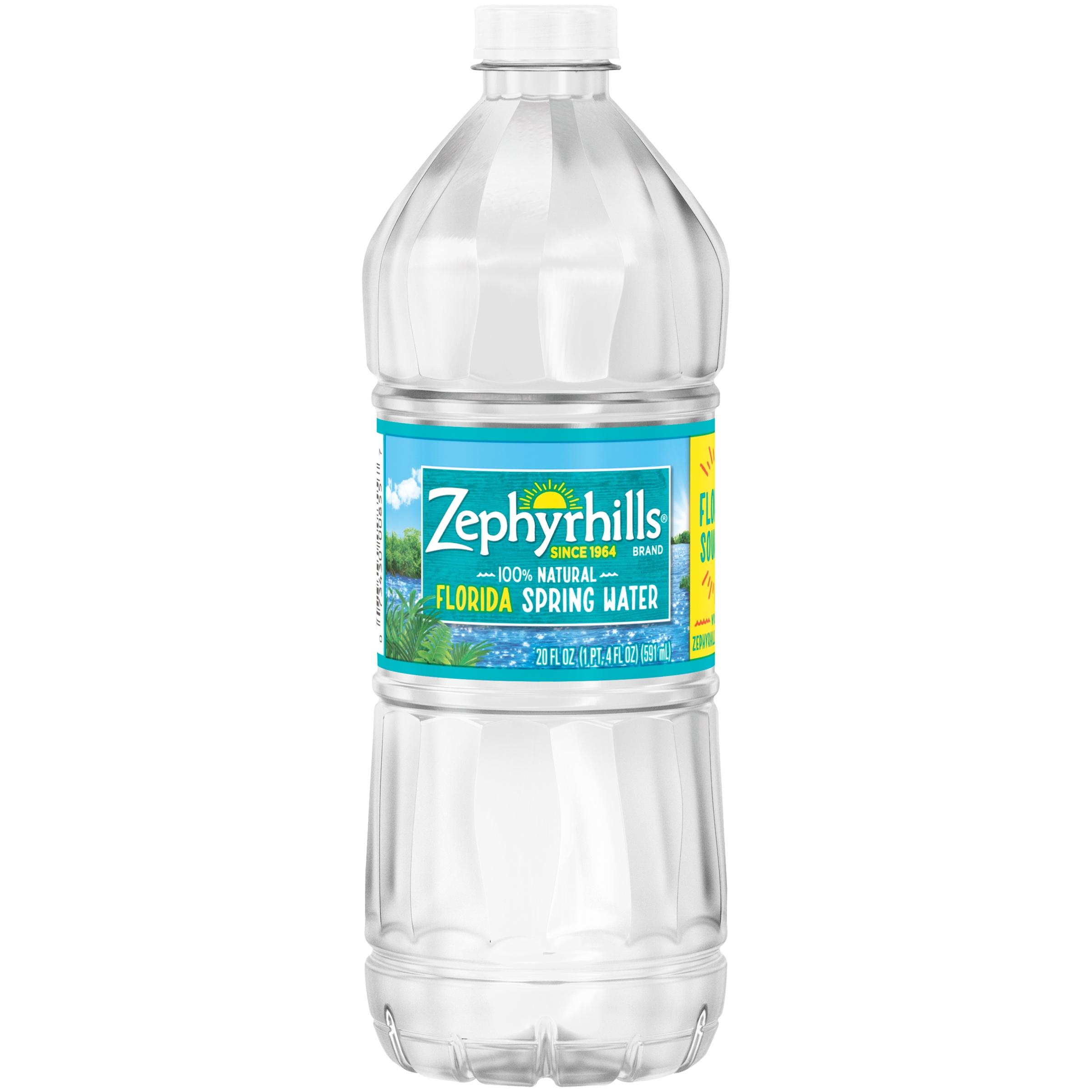Zephyrhills Brand 100% Natural Spring Water, 20 Oz.