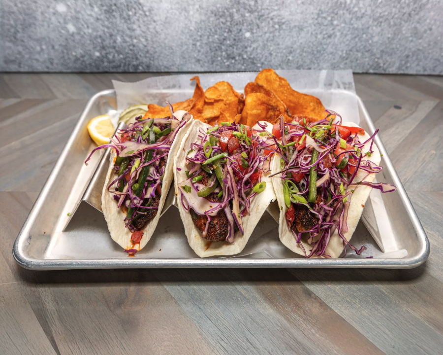 Blackend Salmon Taco.