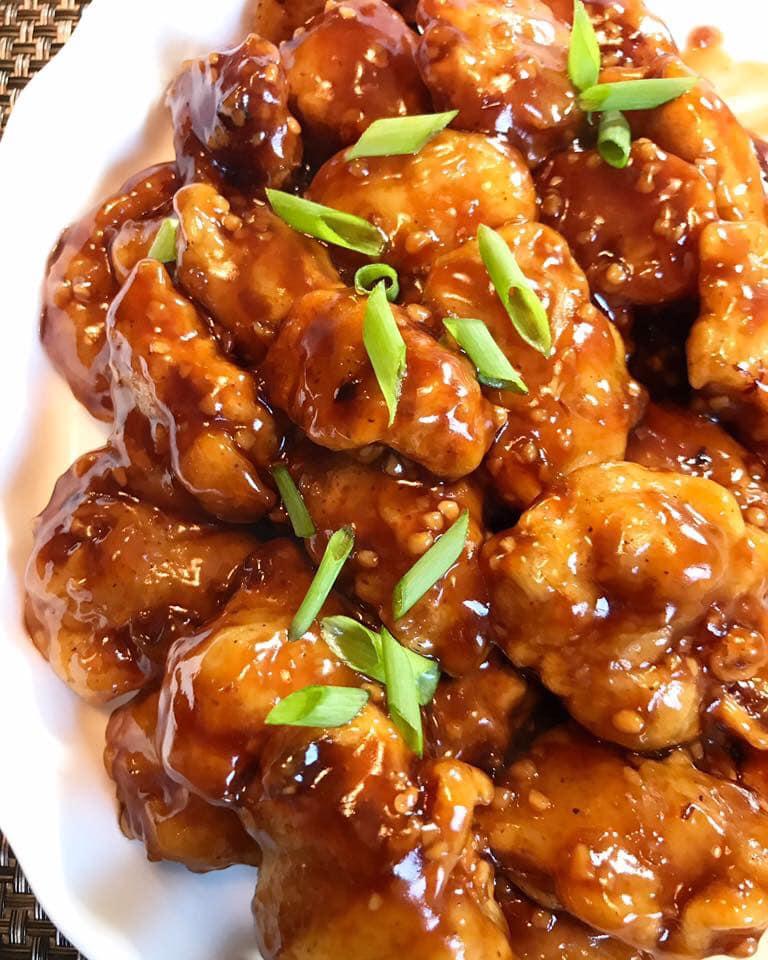 Kid orange chicken.