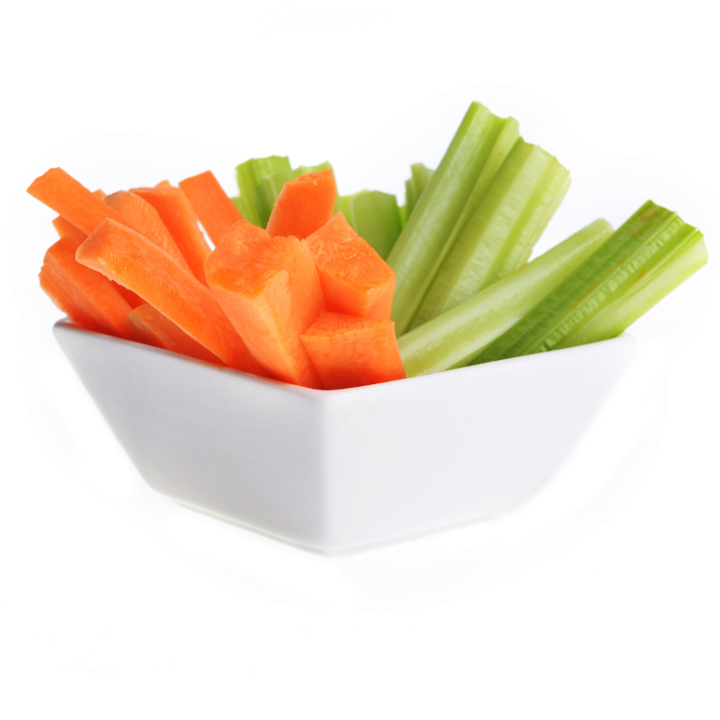 Carrots and Celery Sticks.
