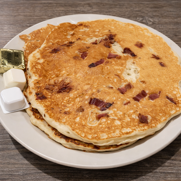 Bacon Pancakes Short Stack.