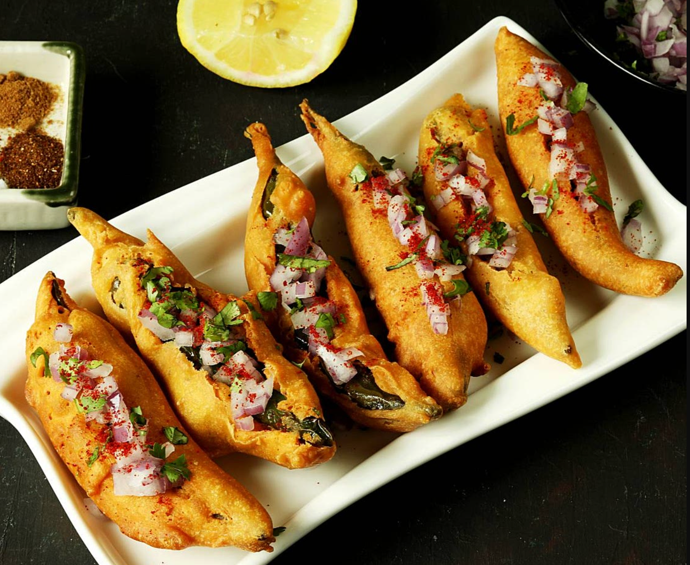 Stuffed Mirchi Bajji.