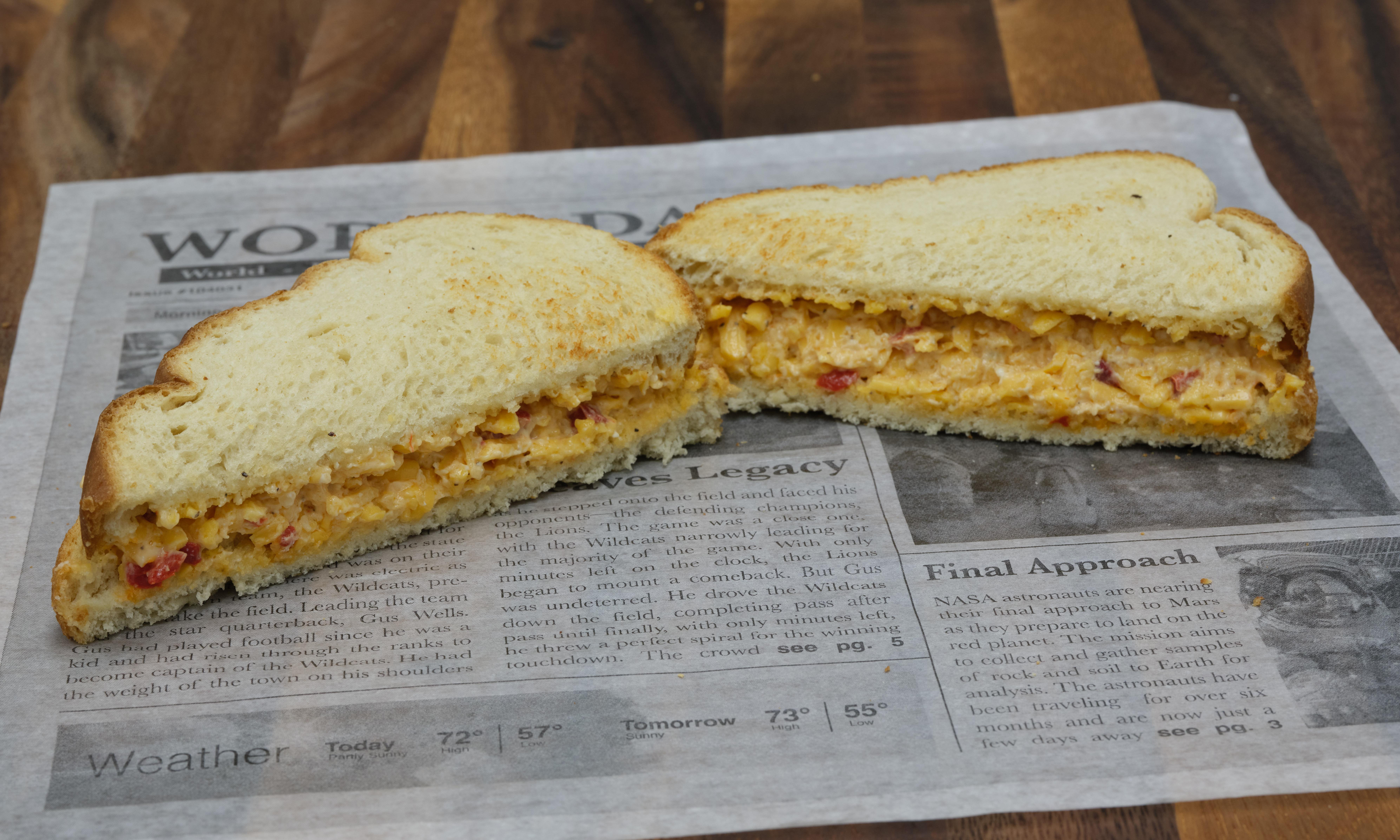 Pimento Cheese Sandwich.