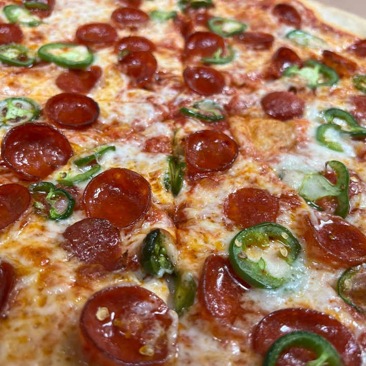 16" Spicy Old Fashioned Pizza.