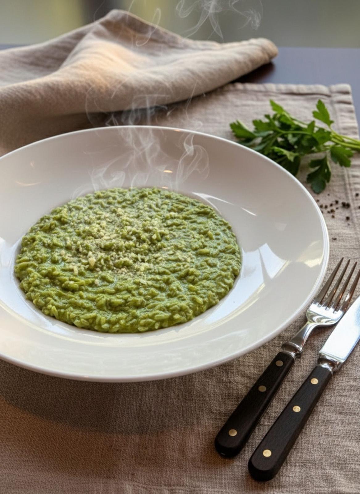 Arroz Verde Meloso.