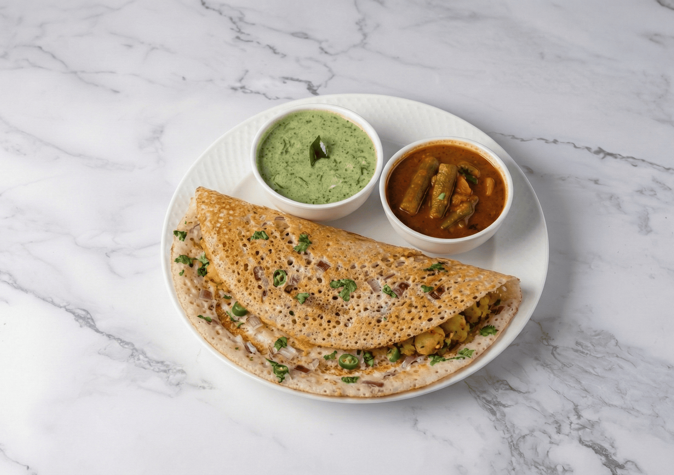 ONION RAVA MASALA DOSA.