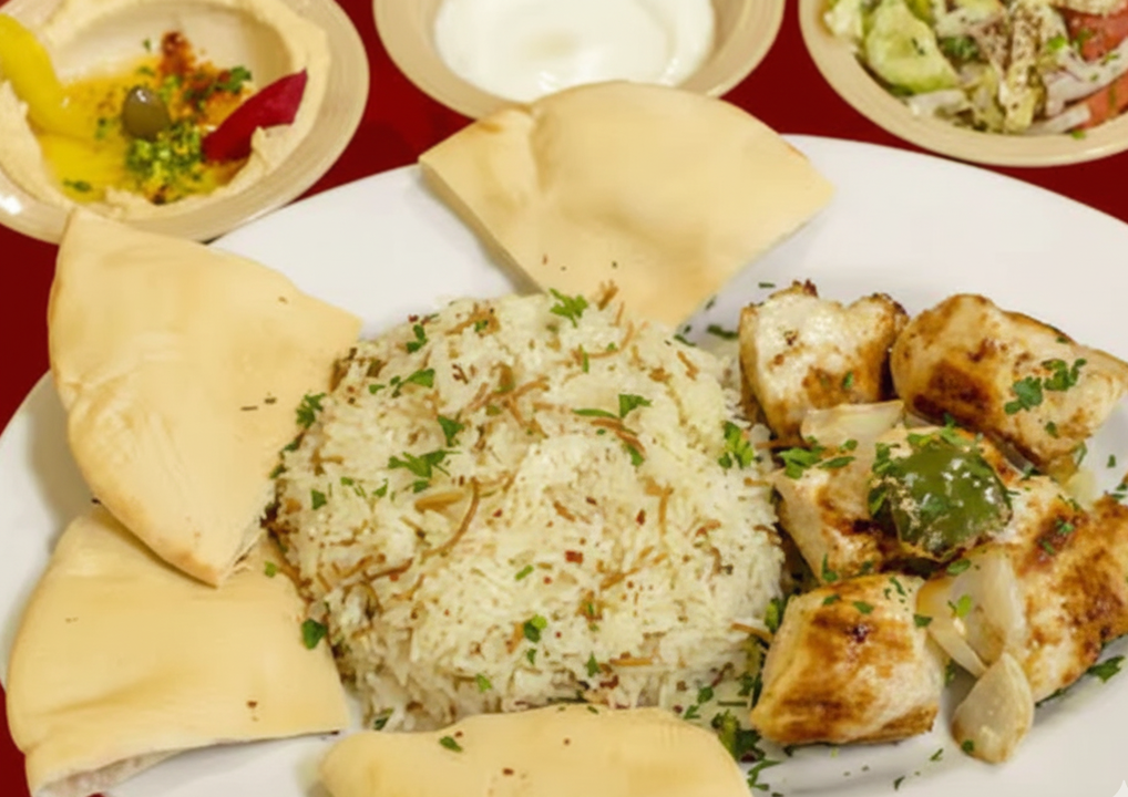 44. Chicken Kabob Combo.