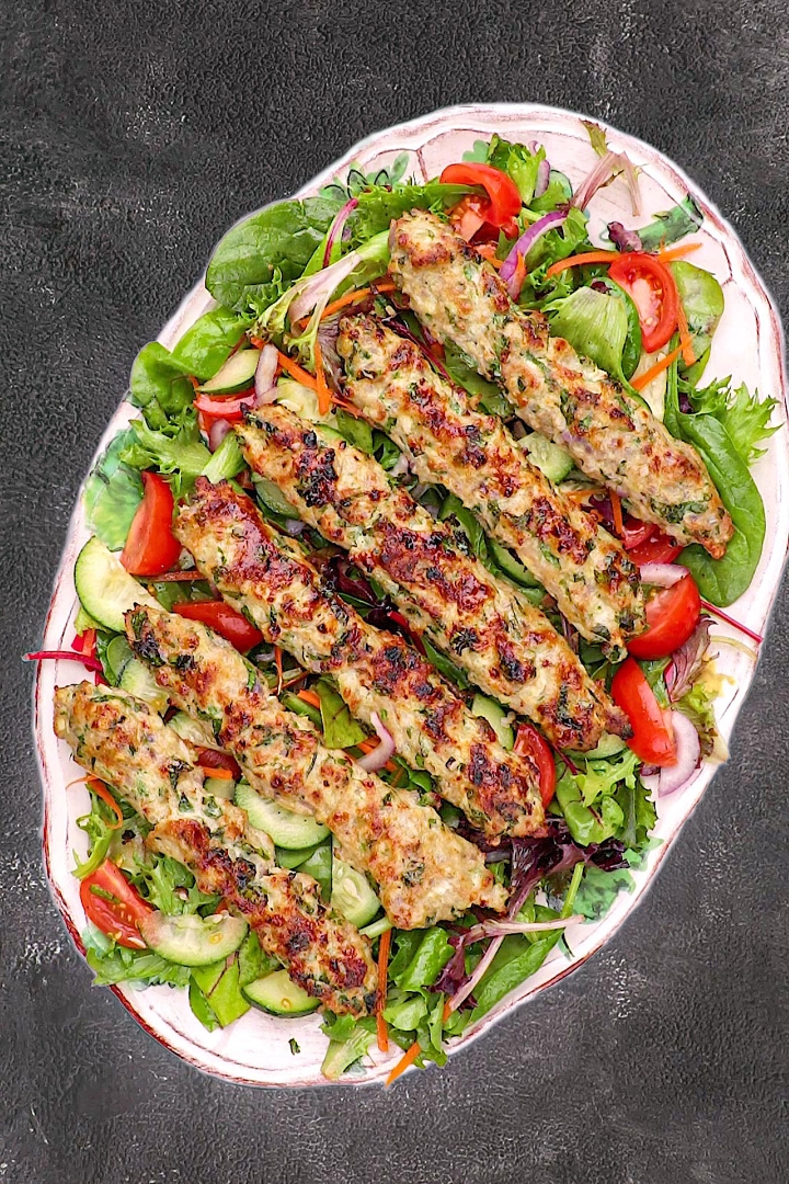 Chicken Seekh Kebab.