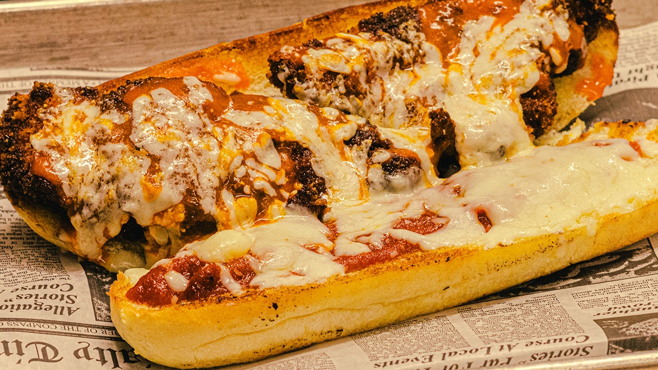 "2AM in Tally" - Buffalo Chicken Parm Sandwich.