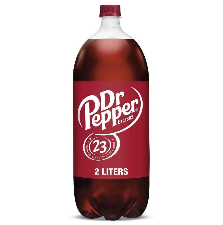 2 Liter - Dr Pepper.