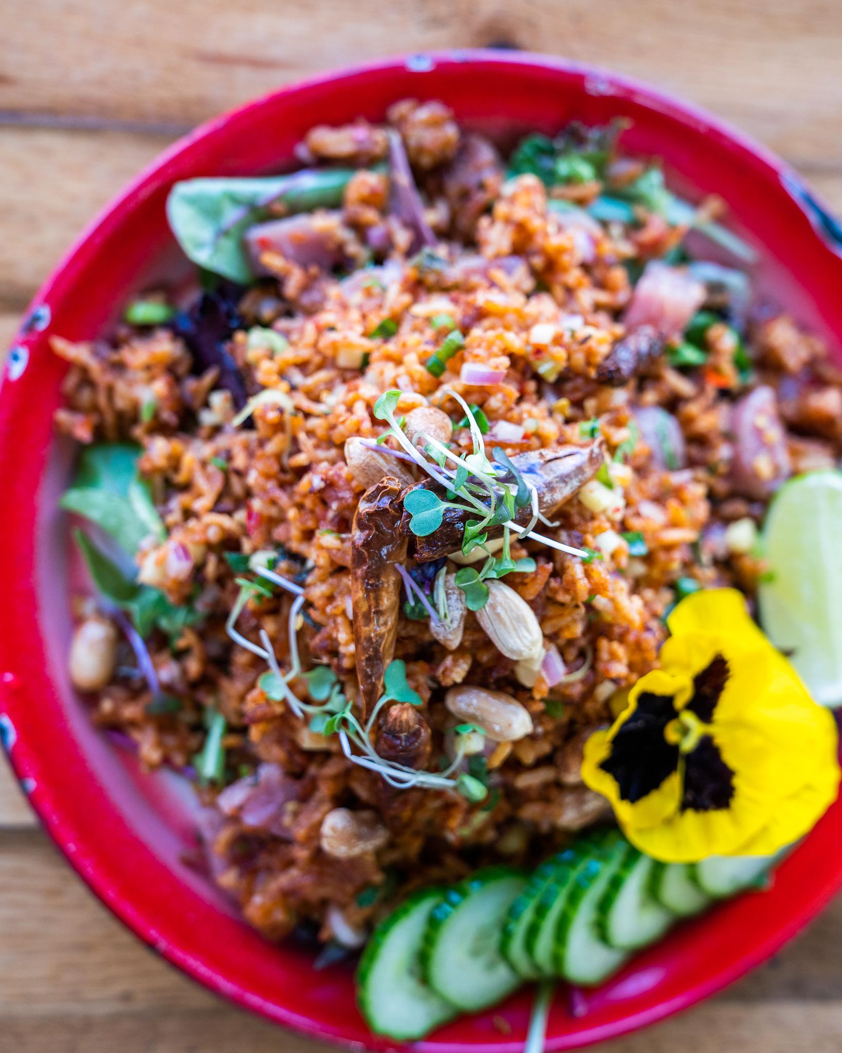 Rice Salad "Nam Khao Tod".