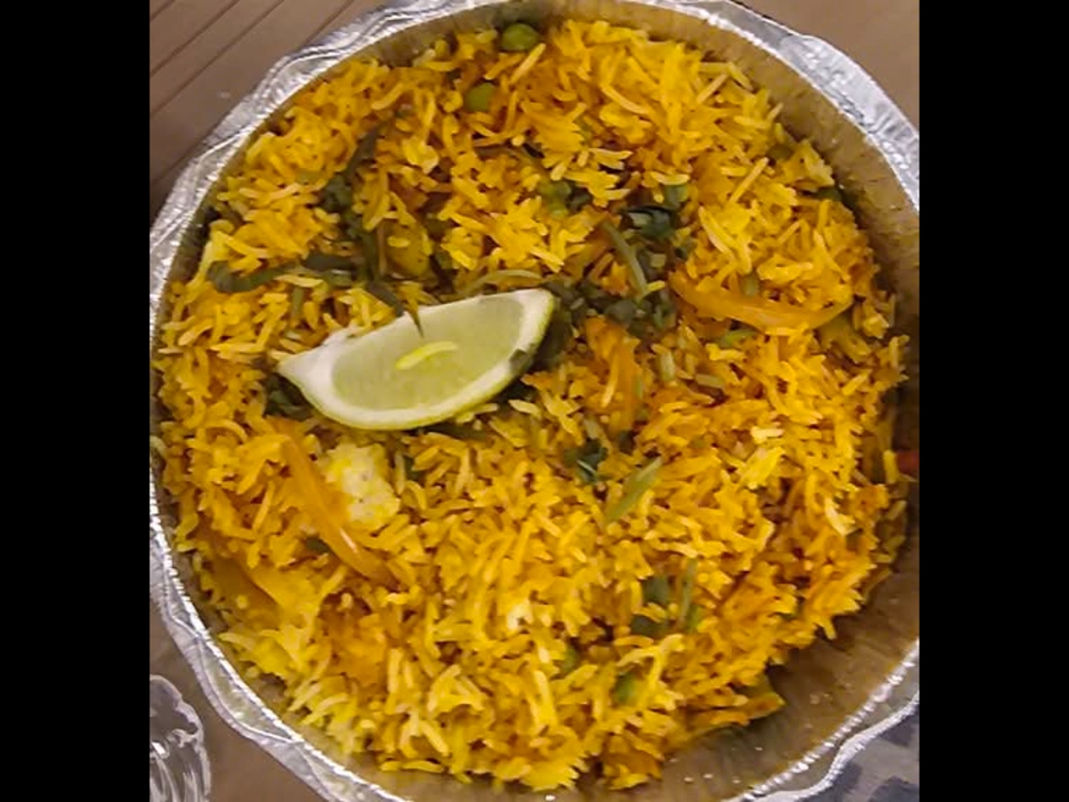VEGETABLE BIRYANI.