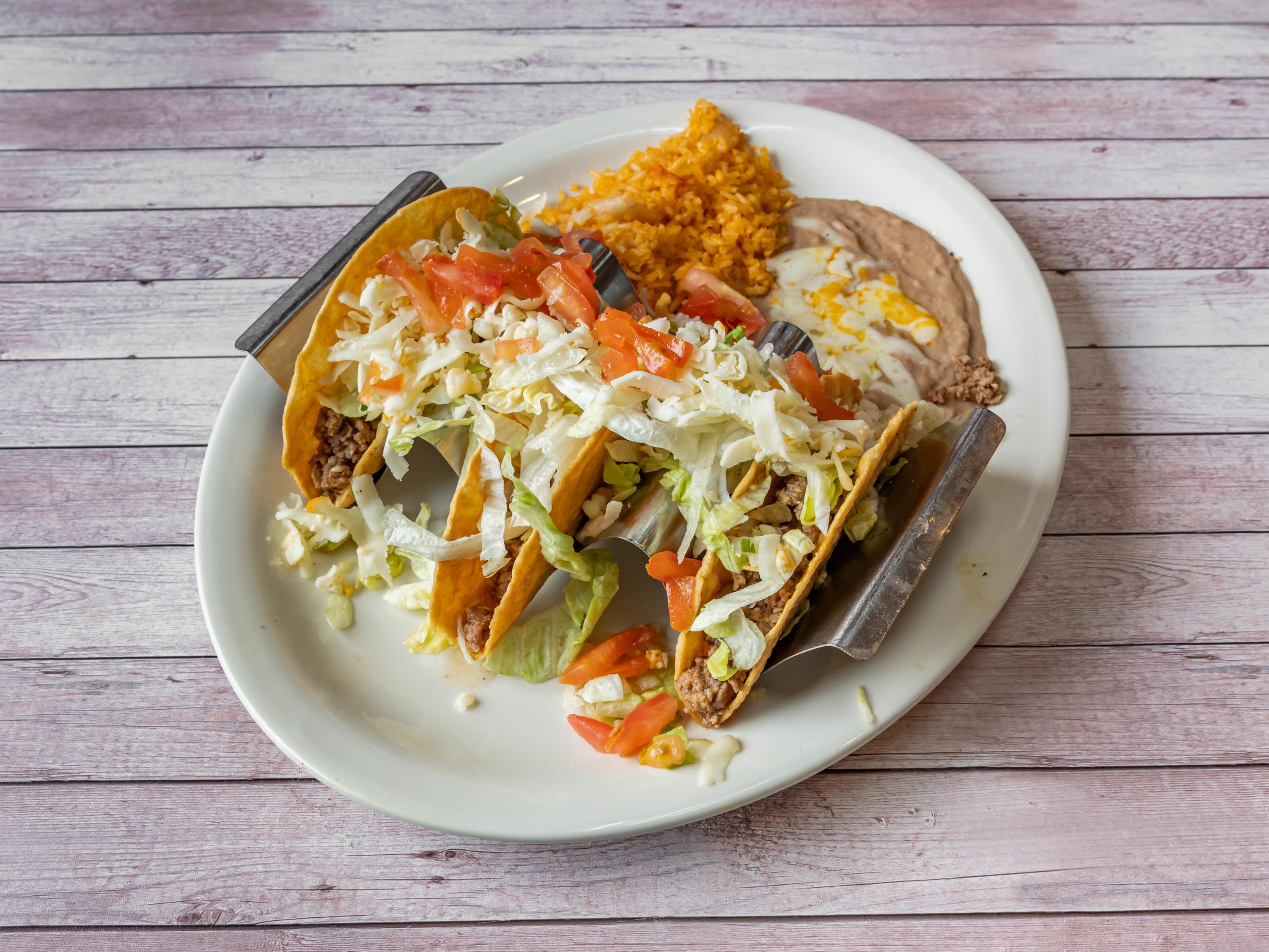 Crispy Taco Plate.